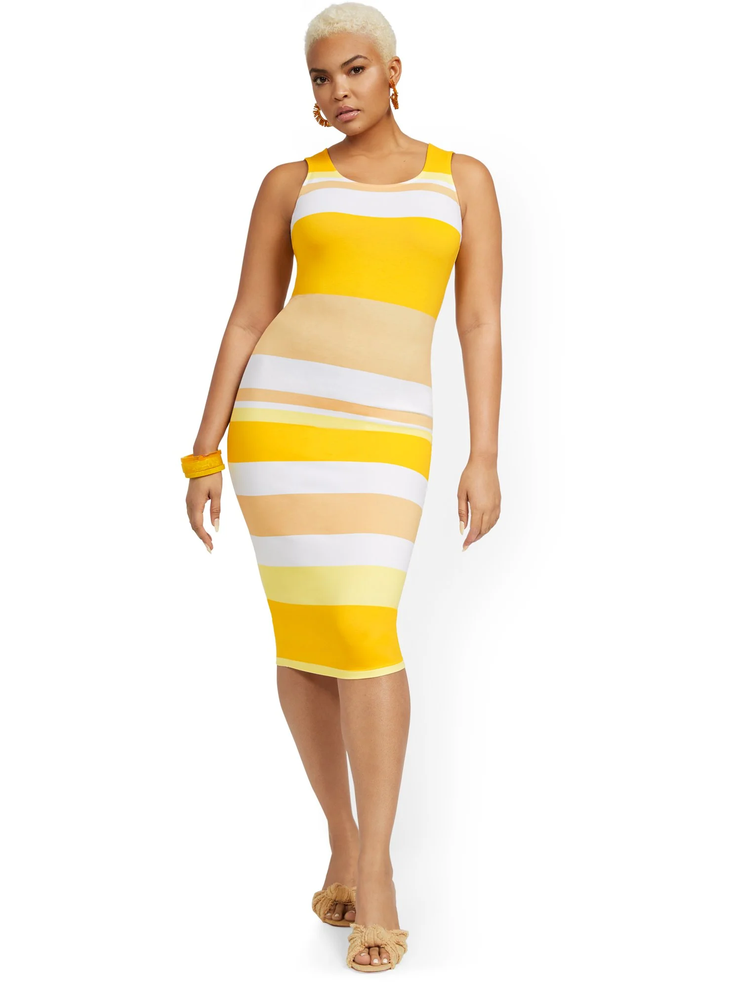 Tall Striped Tank Midi Dress - Everyday Collection - Image 5
