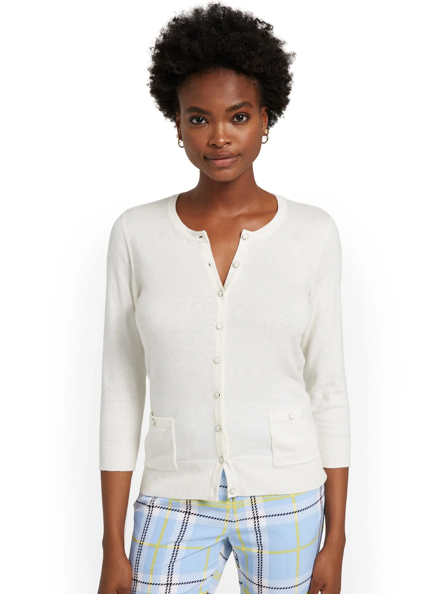 Tall Two-Pocket Chelsea Crewneck Cardigan - Image 6