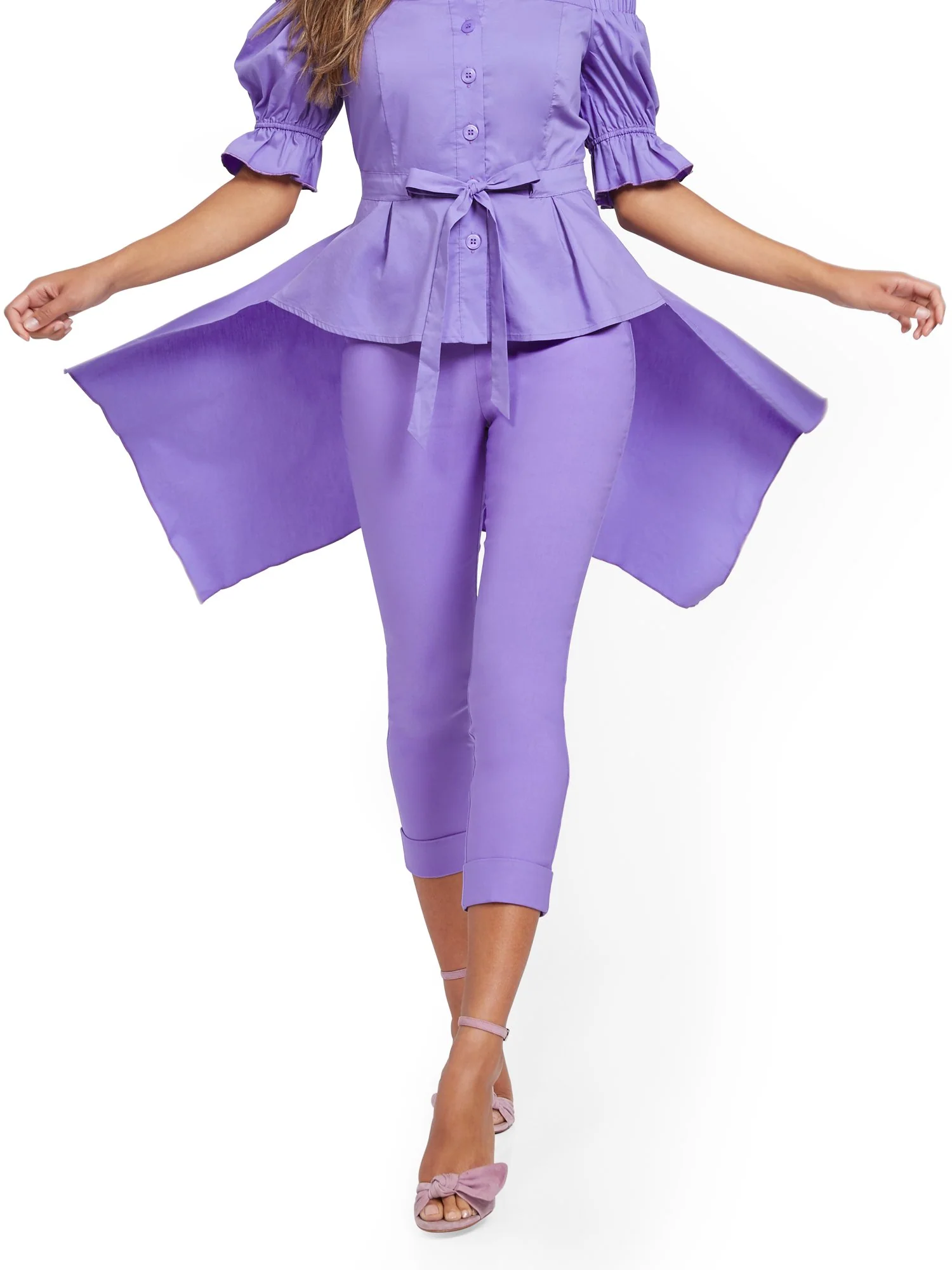 Tall Whitney High-Waisted Pull-On Capri Pant - Image 2