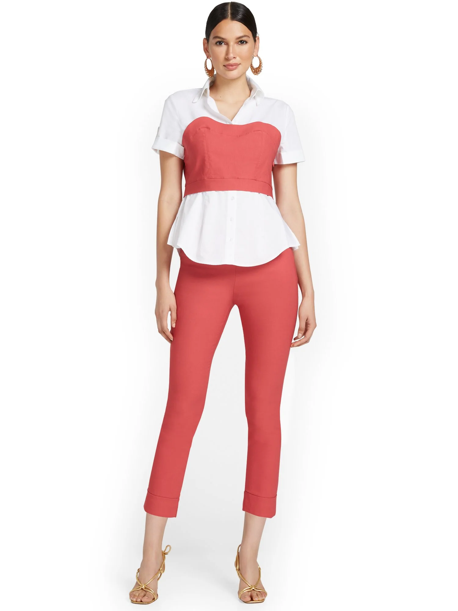 Tall Whitney High-Waisted Pull-On Slim-Leg Capri Pant - Image 33