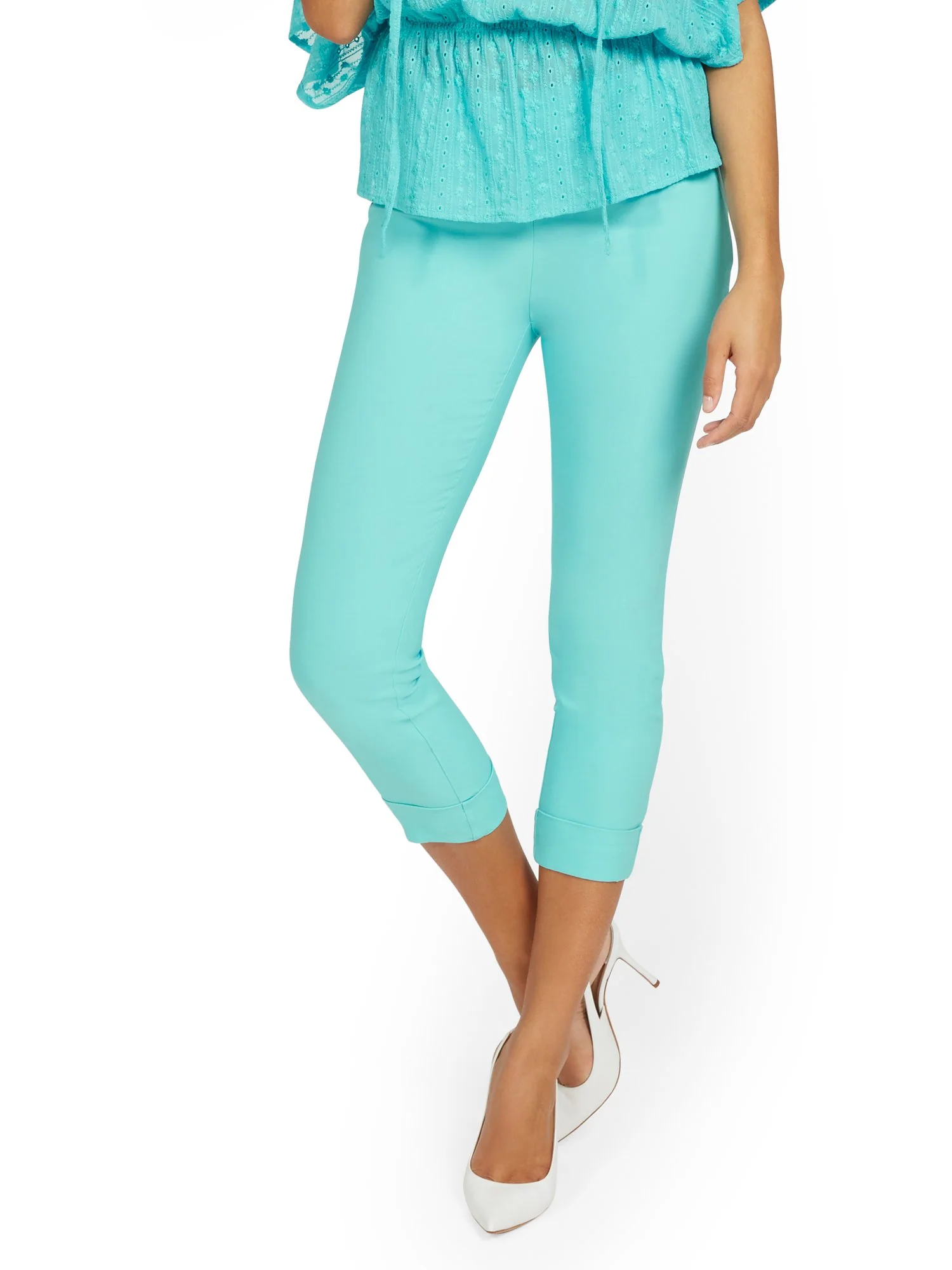 Tall Whitney High-Waisted Pull-On Slim-Leg Capri Pant - Image 36