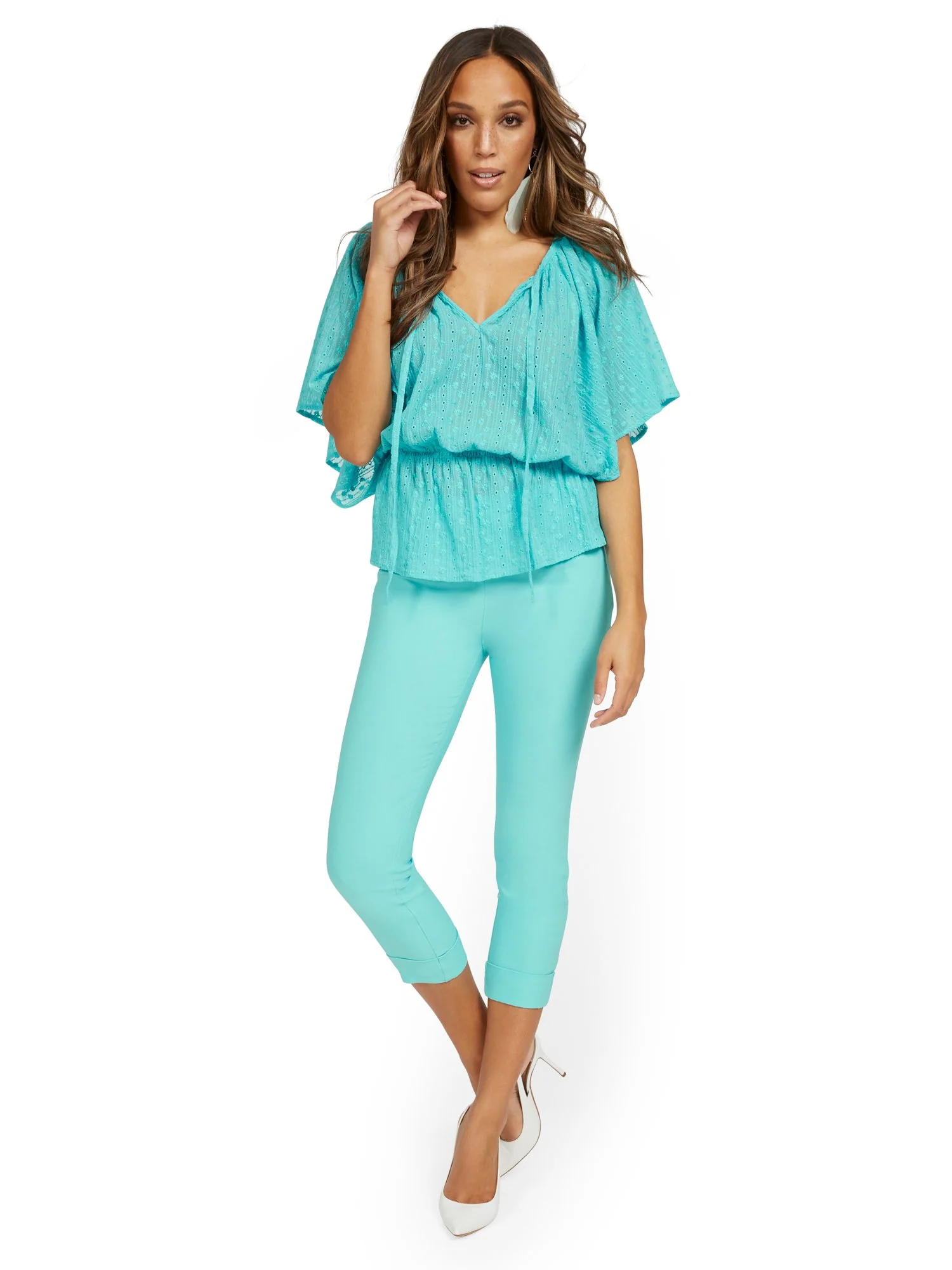 Tall Whitney High-Waisted Pull-On Slim-Leg Capri Pant - Image 37