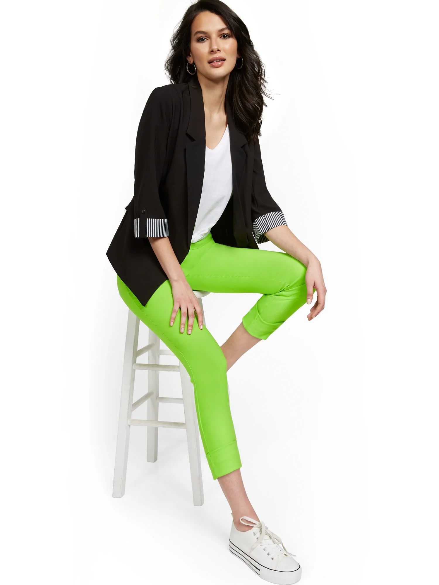 Tall Whitney High-Waisted Pull-On Slim-Leg Capri Pant - Image 44