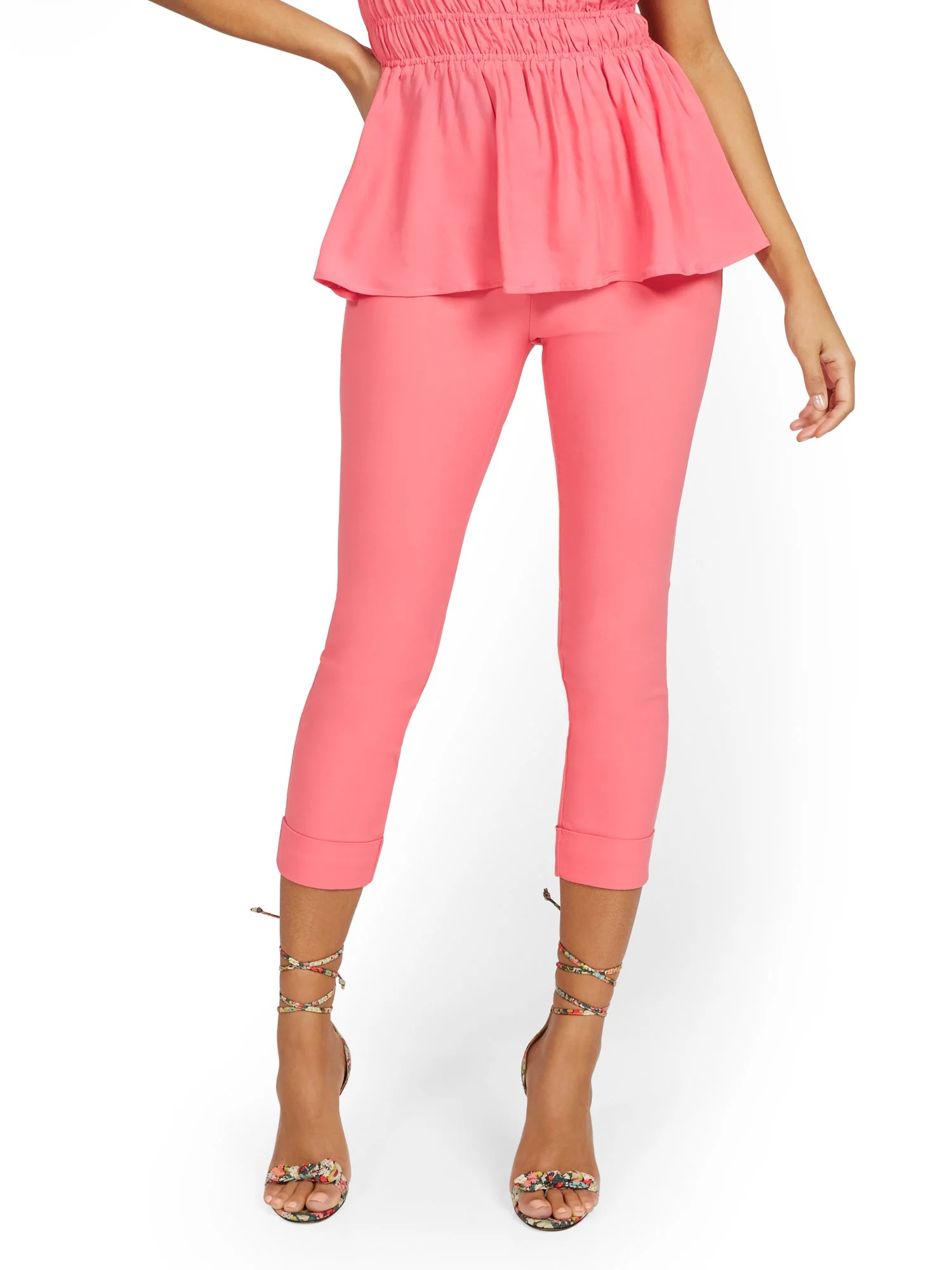 Tall Whitney High-Waisted Pull-On Slim-Leg Capri Pant - Image 46