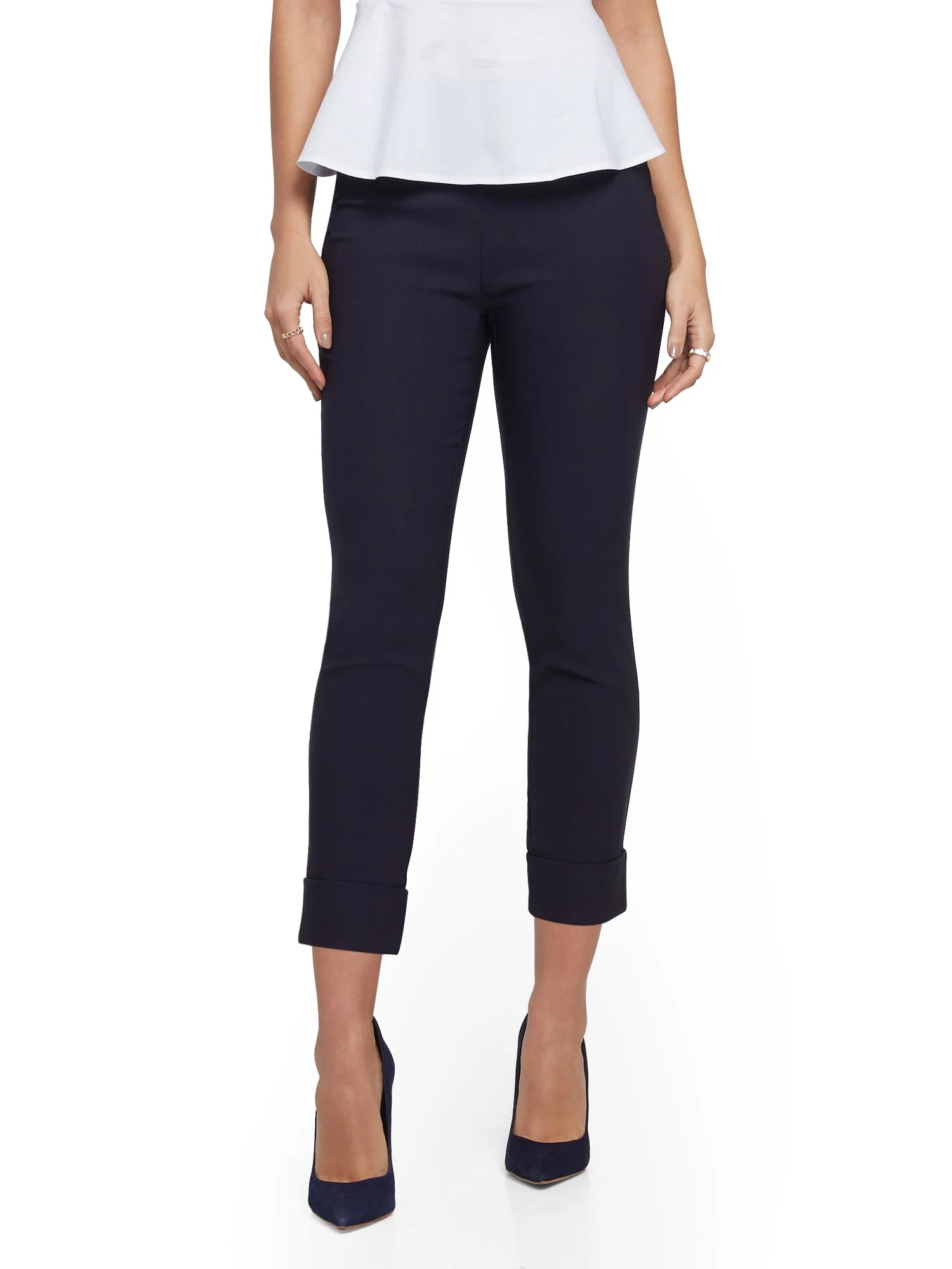 Tall Whitney High-Waisted Pull-On Slim-Leg Capri Pant - Image 50