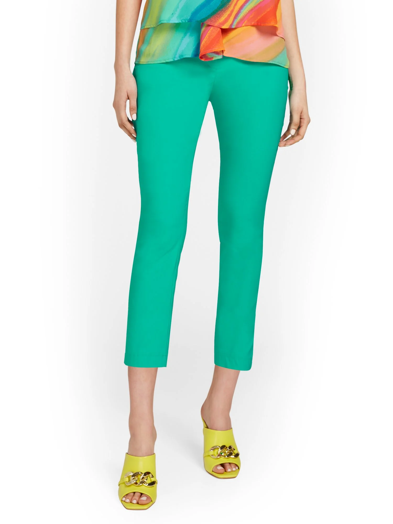 Tall Whitney High-Waisted Pull-On Slim-Leg Capri Pant - Image 9
