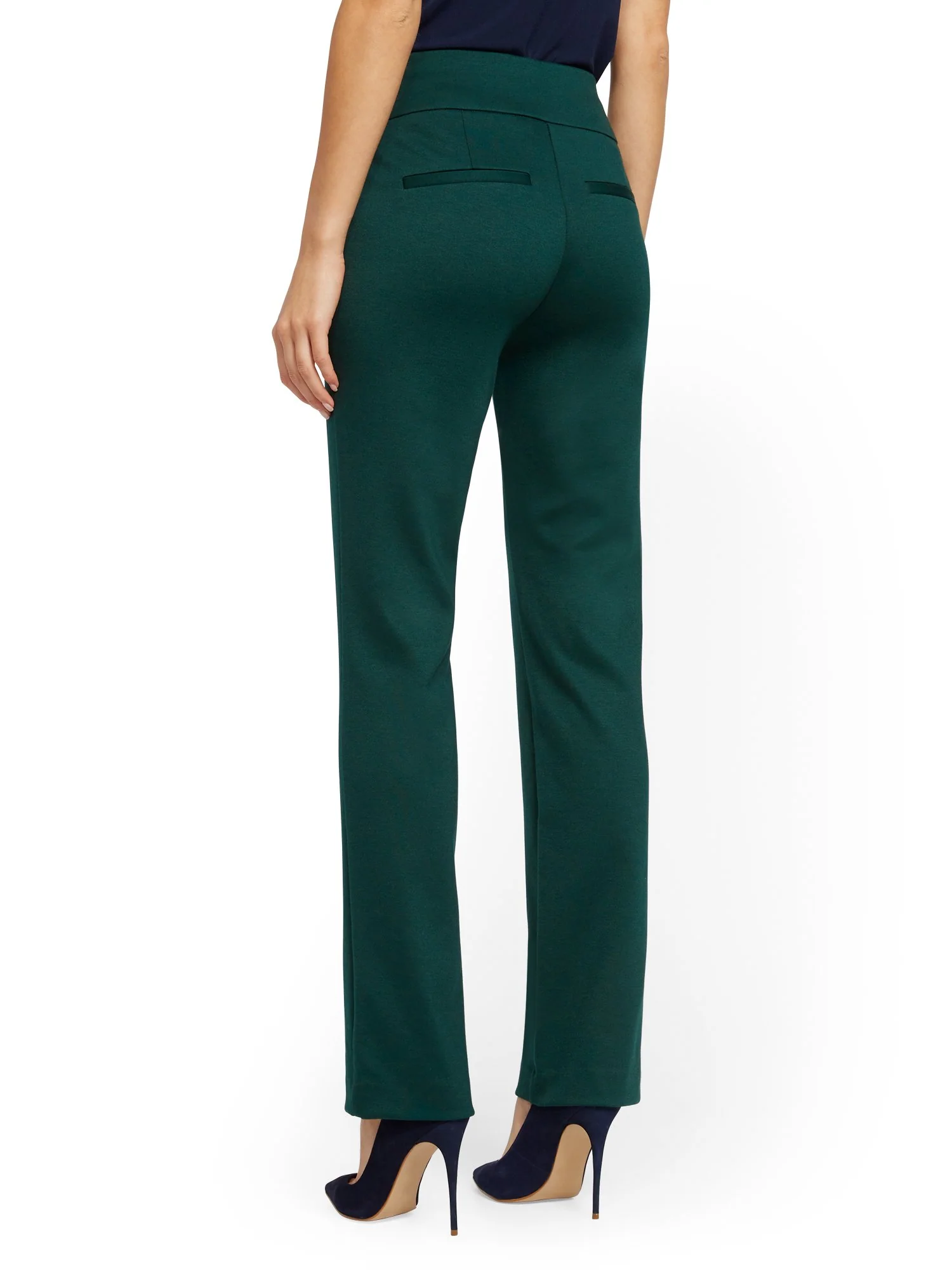 Tall Whitney High-Waisted Pull-On Straight-Leg Pant - Ponte - 7th Avenue - Image 8