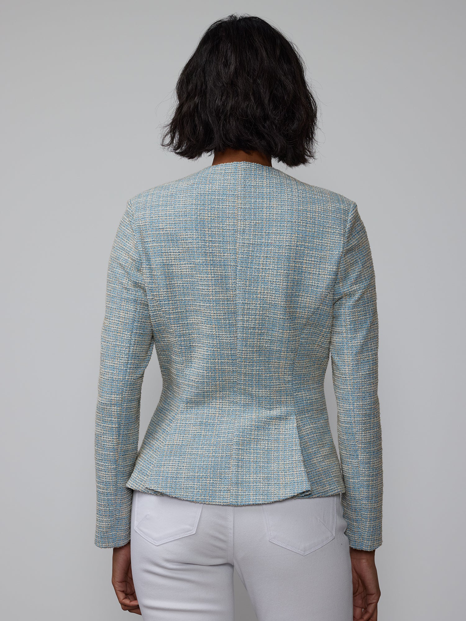 Textured Jacquard Knit Jacket - Image 7
