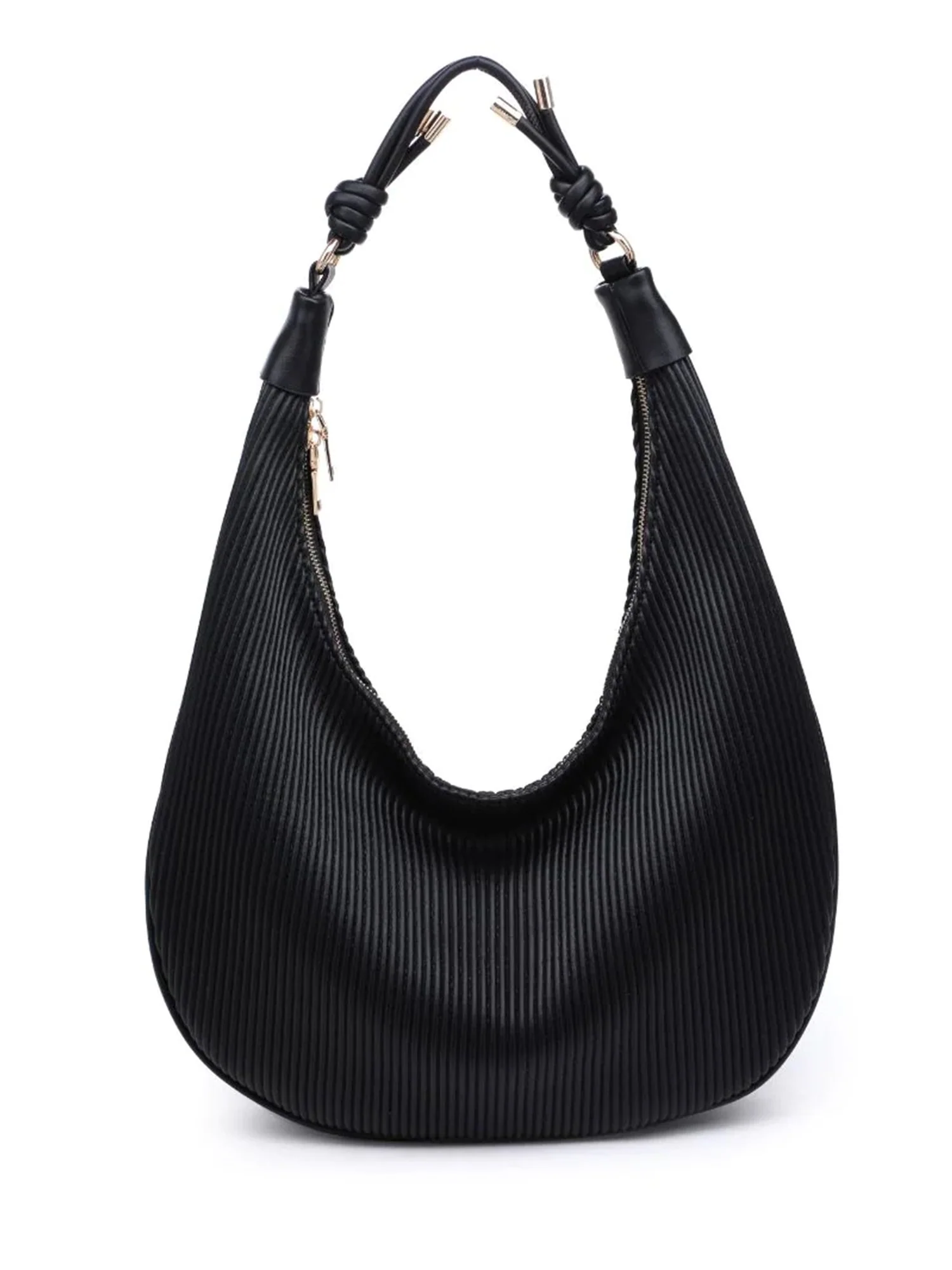 Textured Knot Hobo Bag - Urban Expressions - Image 2