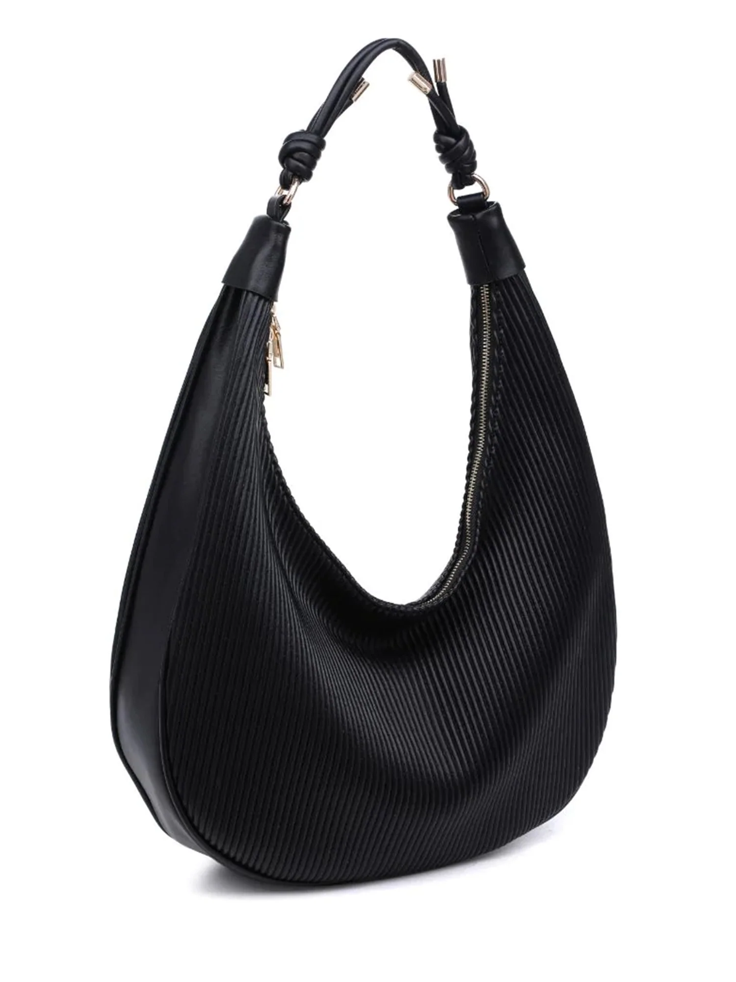 Textured Knot Hobo Bag - Urban Expressions - Image 3