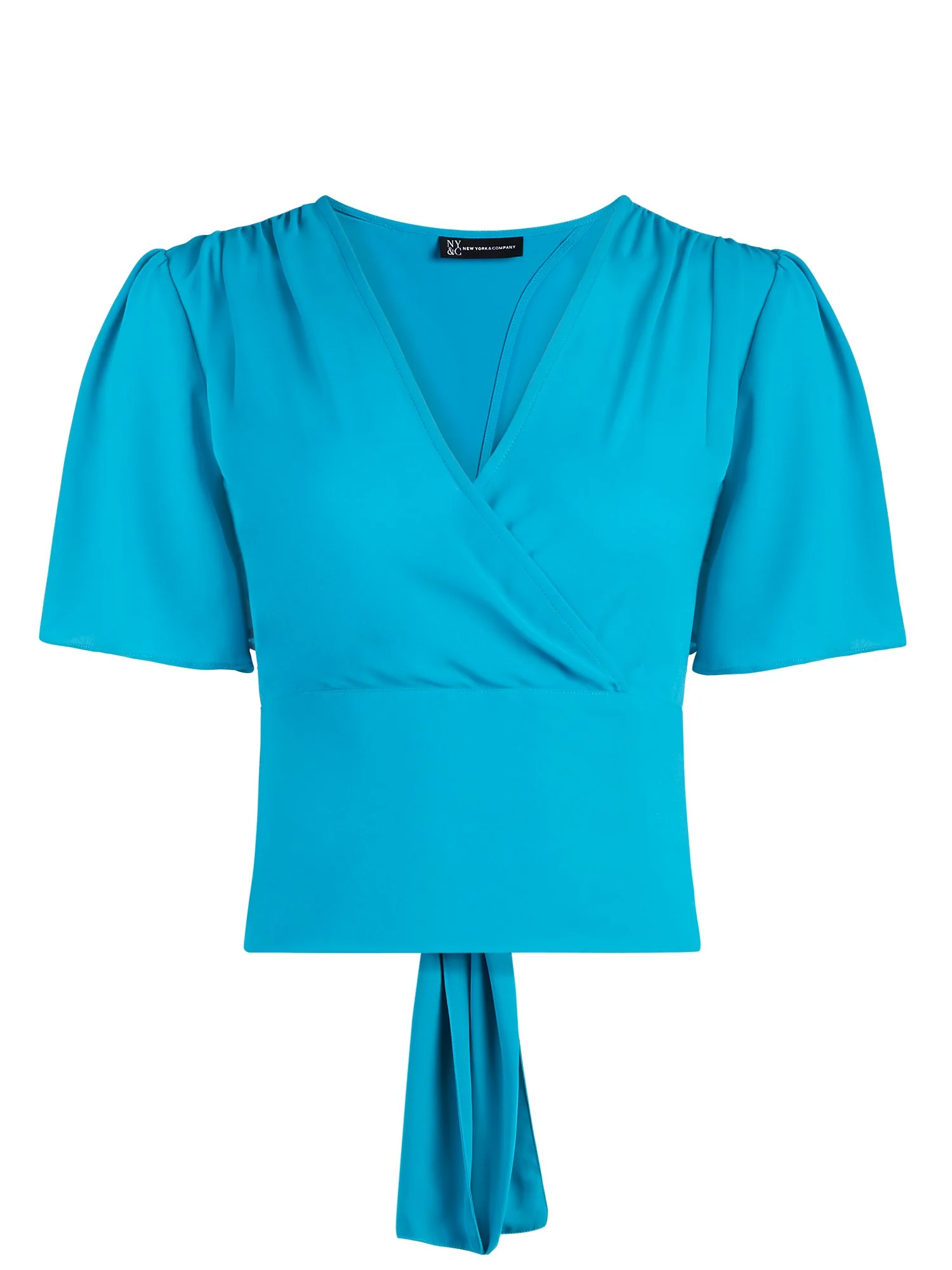 Tie-Back Wrap Blouse - Image 2