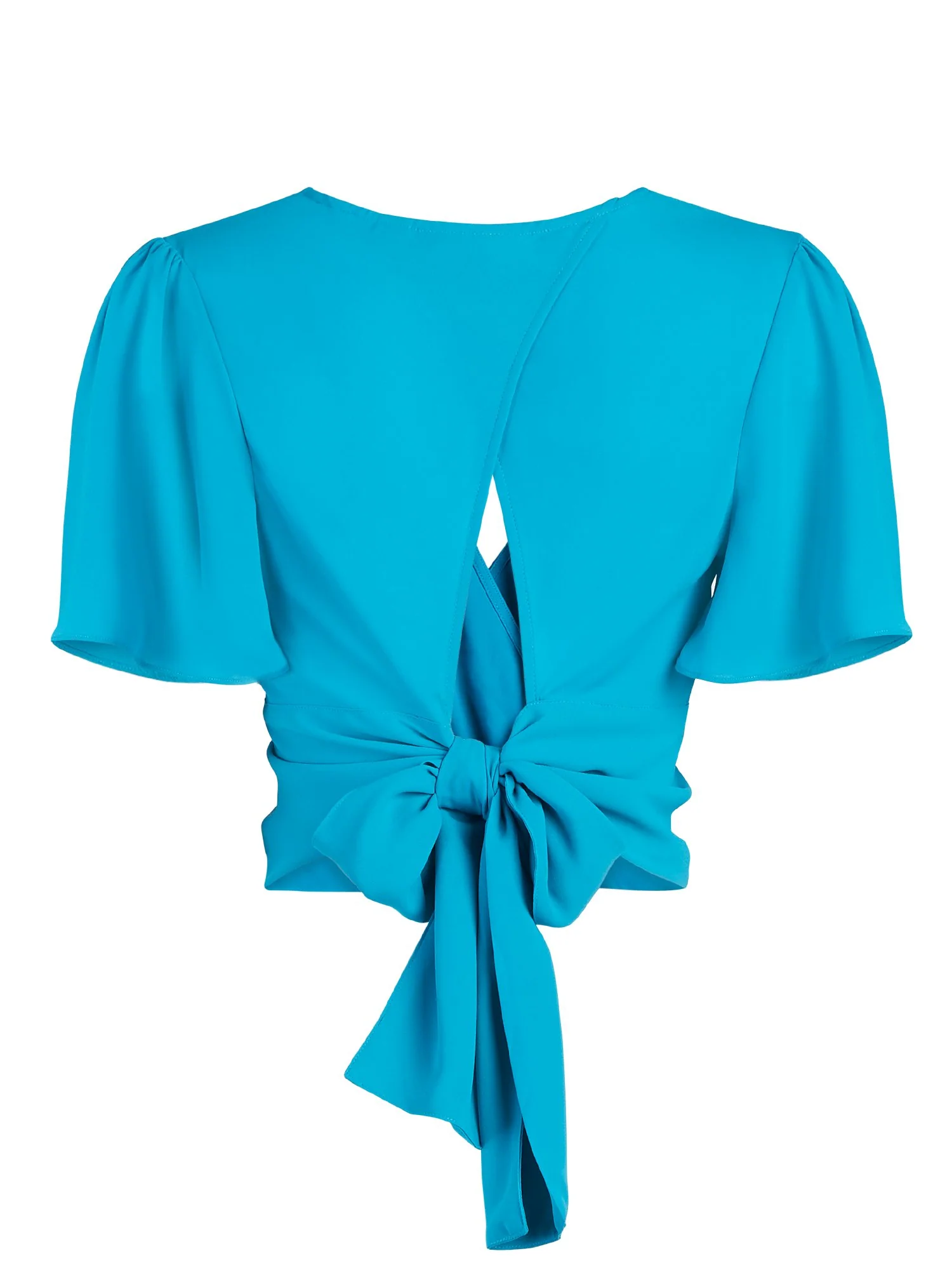 Tie-Back Wrap Blouse - Image 3