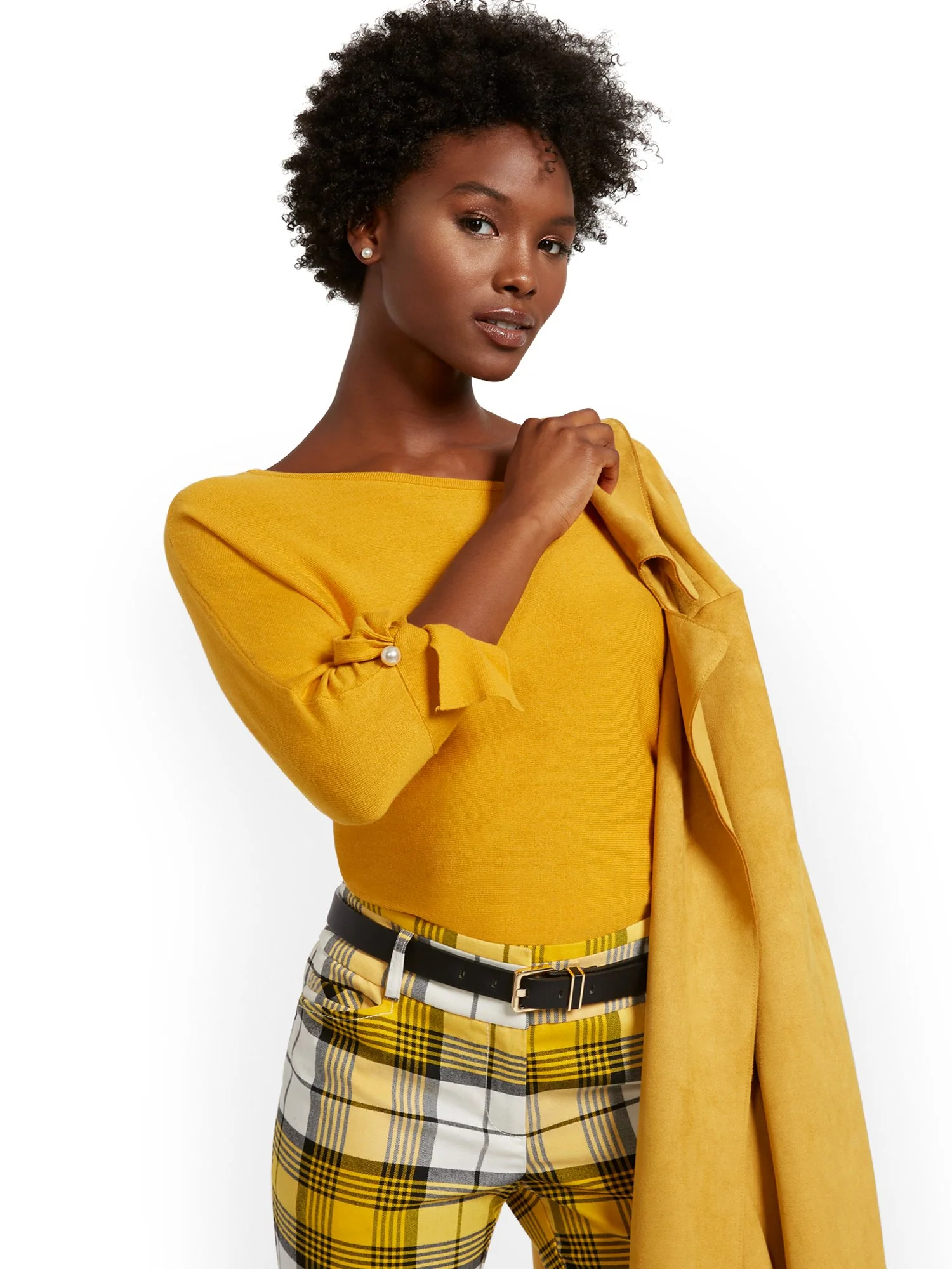 Tie-Cuff Dolman Sweater - Image 17