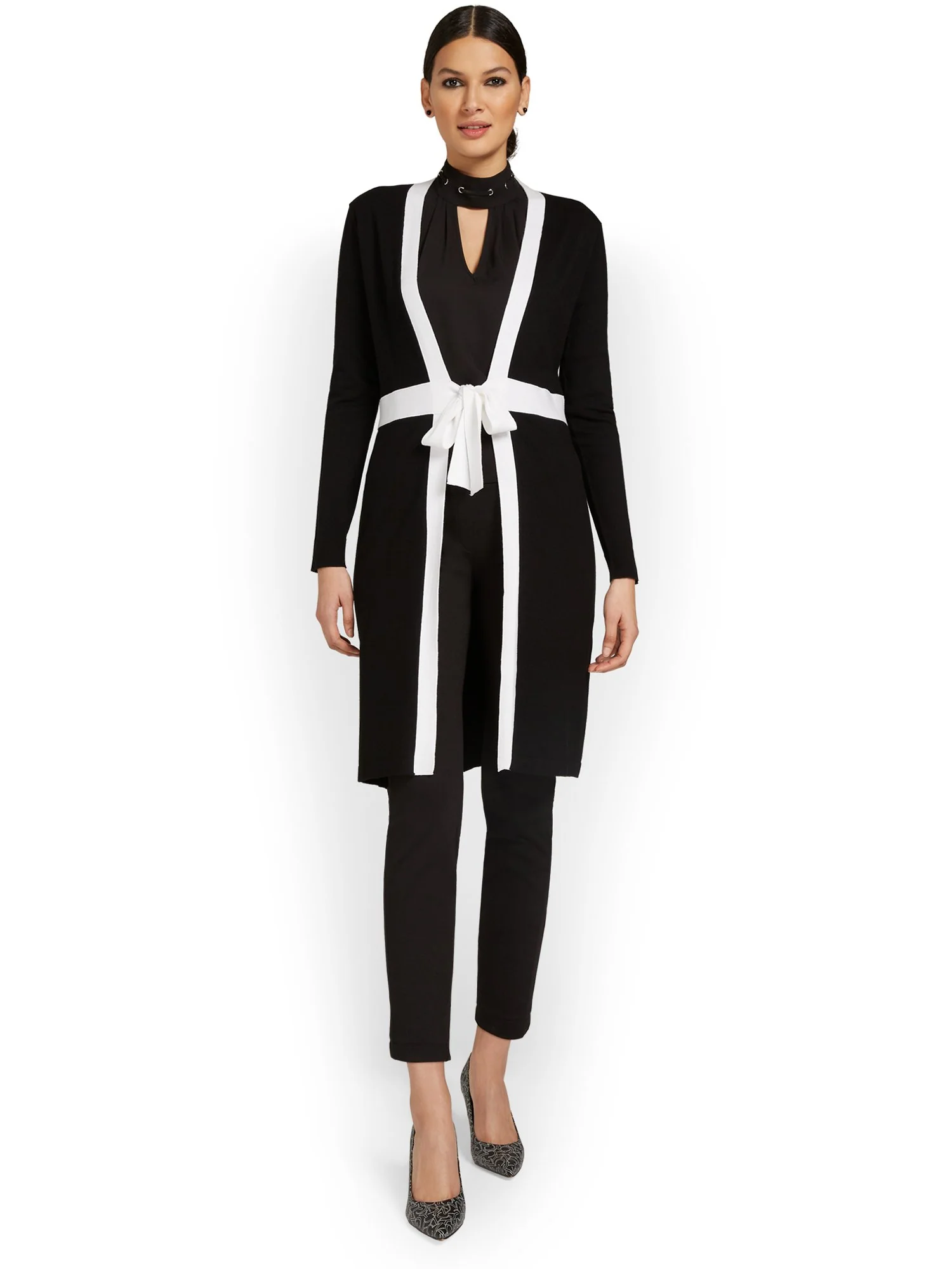 Tie-Front Cardigan - Image 2
