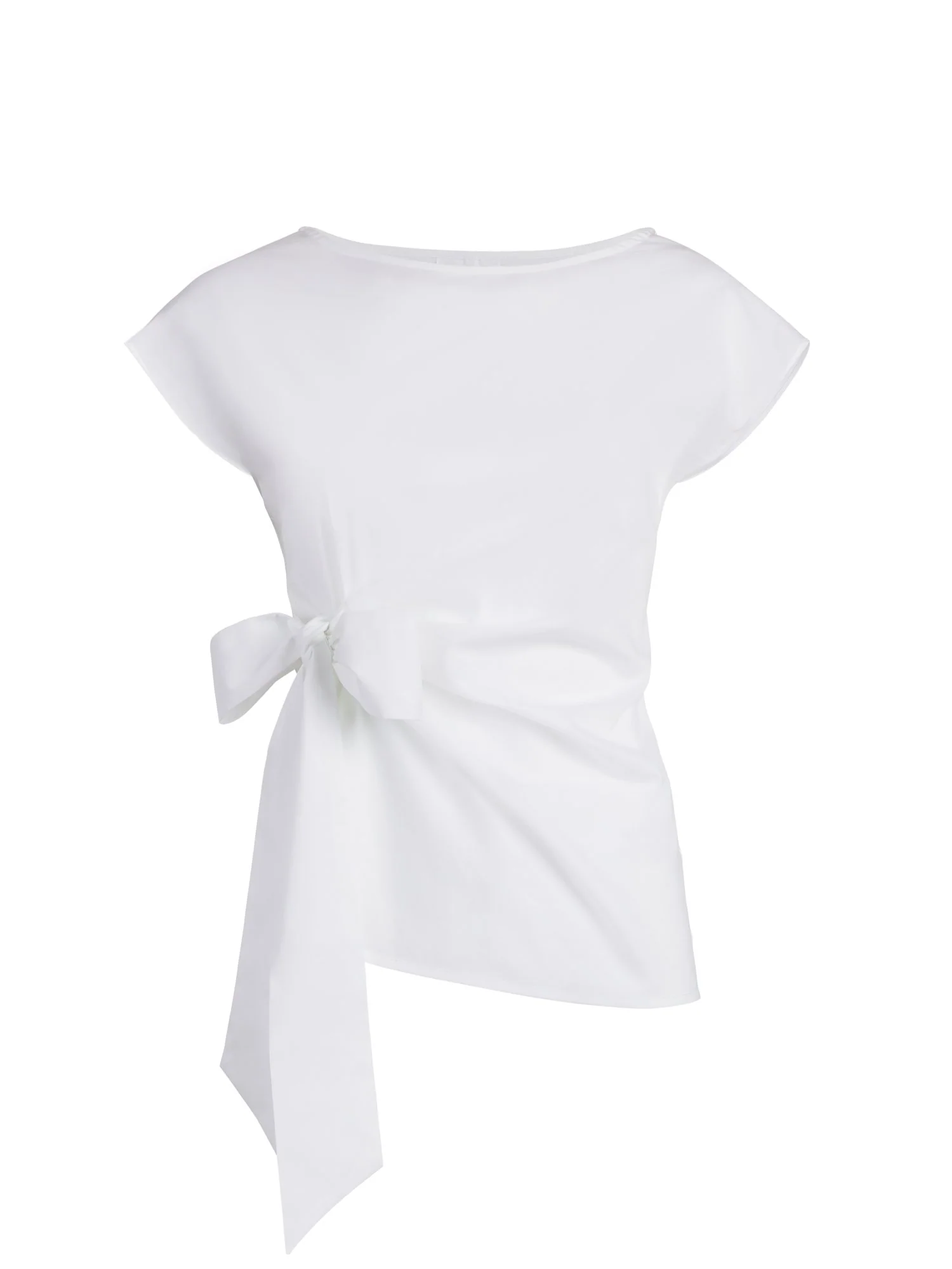 Tie-Front Poplin Top - 7th Avenue