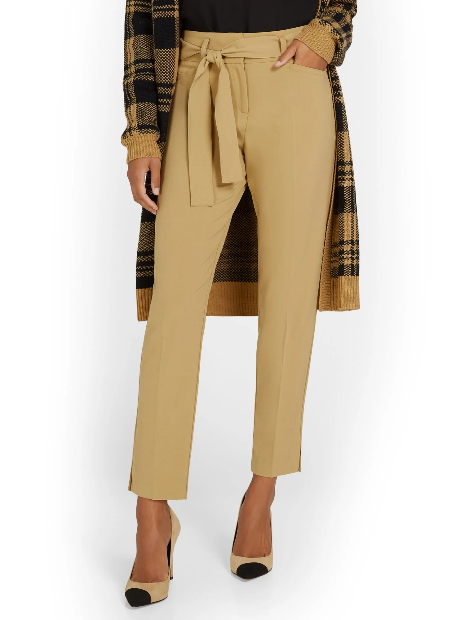 Tie-Waist Ankle Pant - Essential Stretch - Image 10