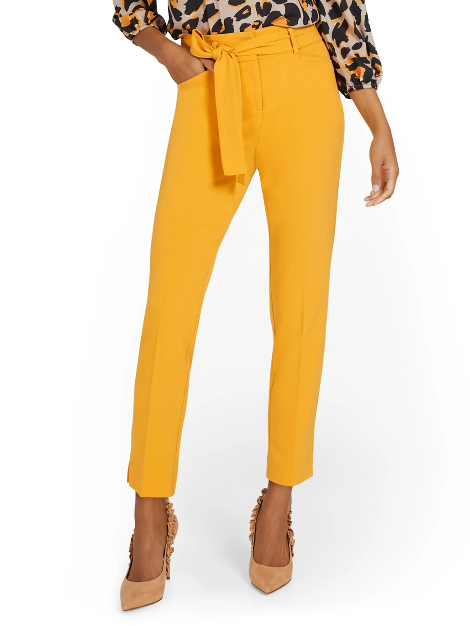 Tie-Waist Ankle Pant - Essential Stretch - Image 19