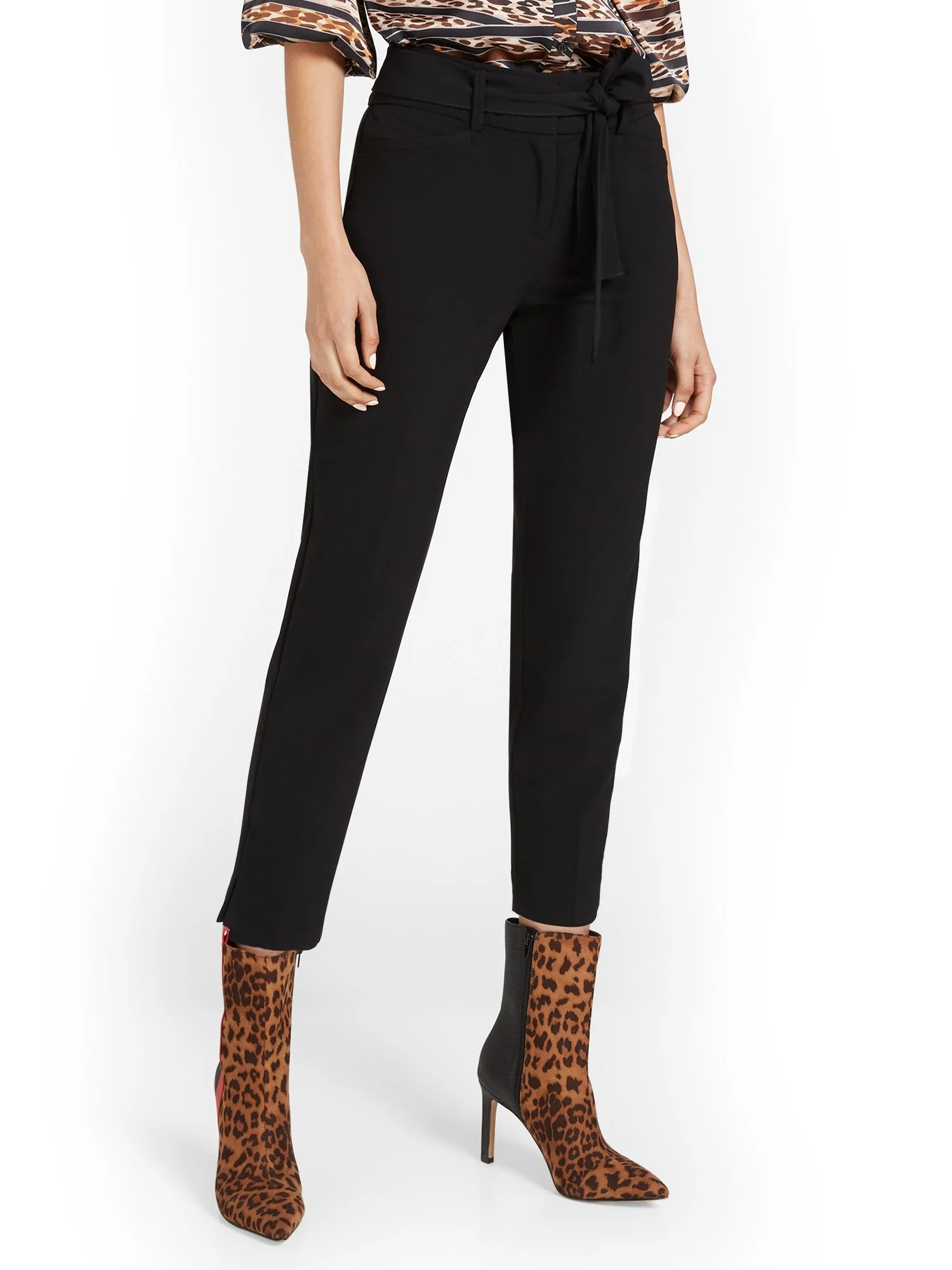 Tie-Waist Ankle Pant - Essential Stretch - Image 2