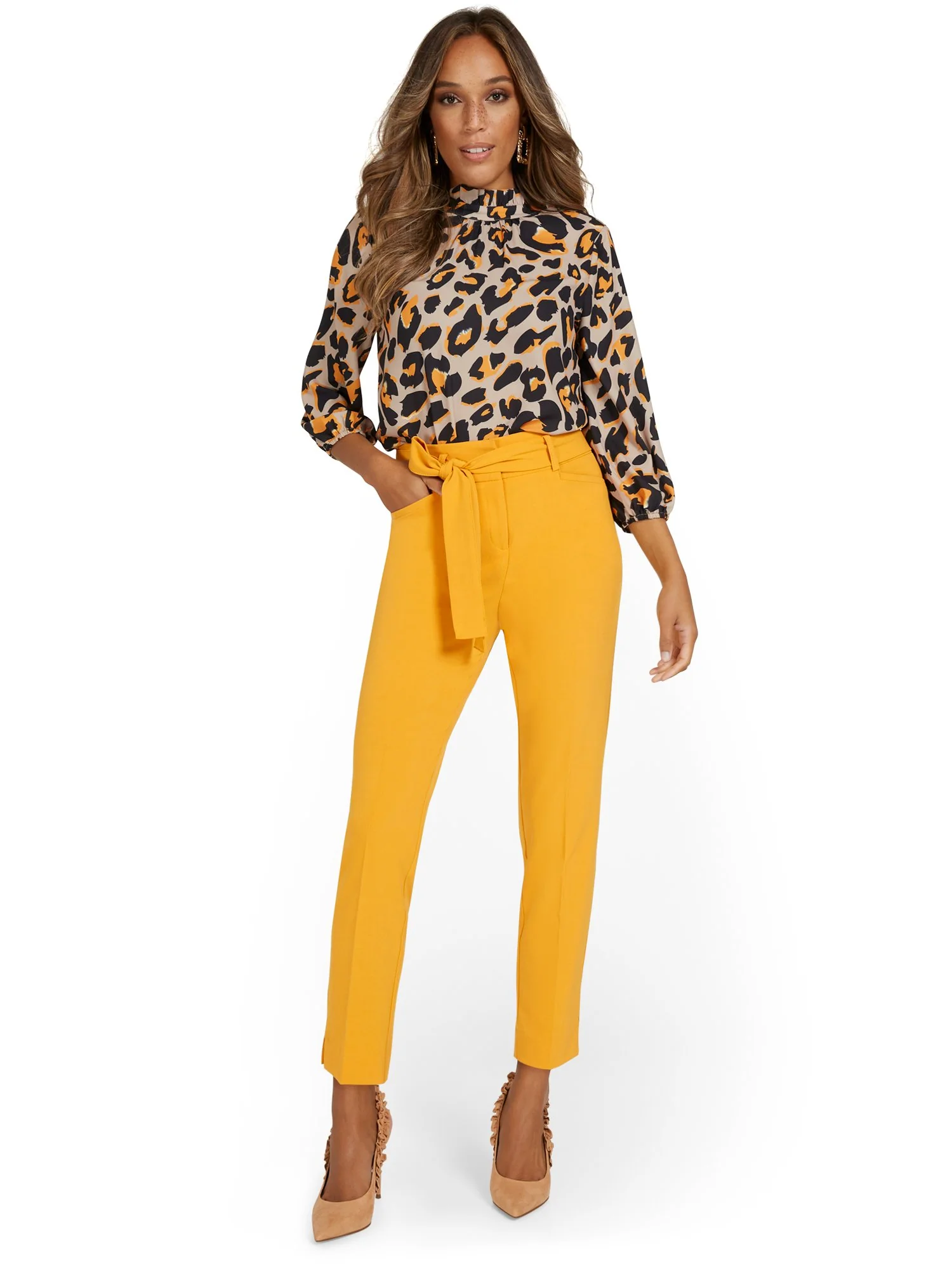 Tie-Waist Ankle Pant - Essential Stretch - Image 20