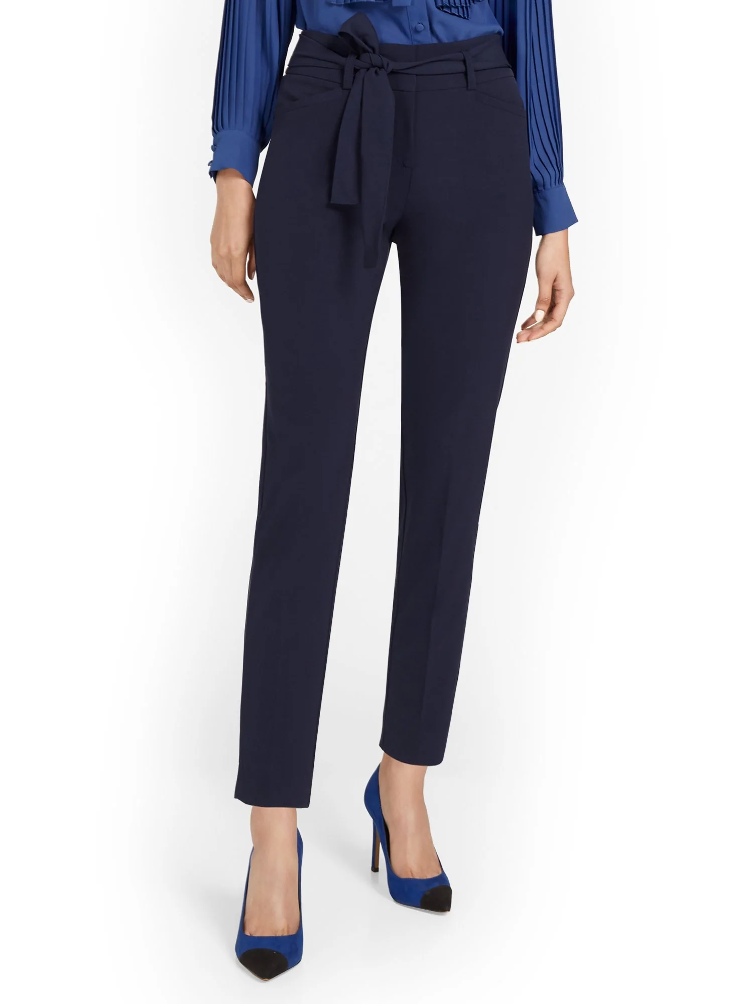 Tie-Waist Ankle Pant - Essential Stretch - Image 6