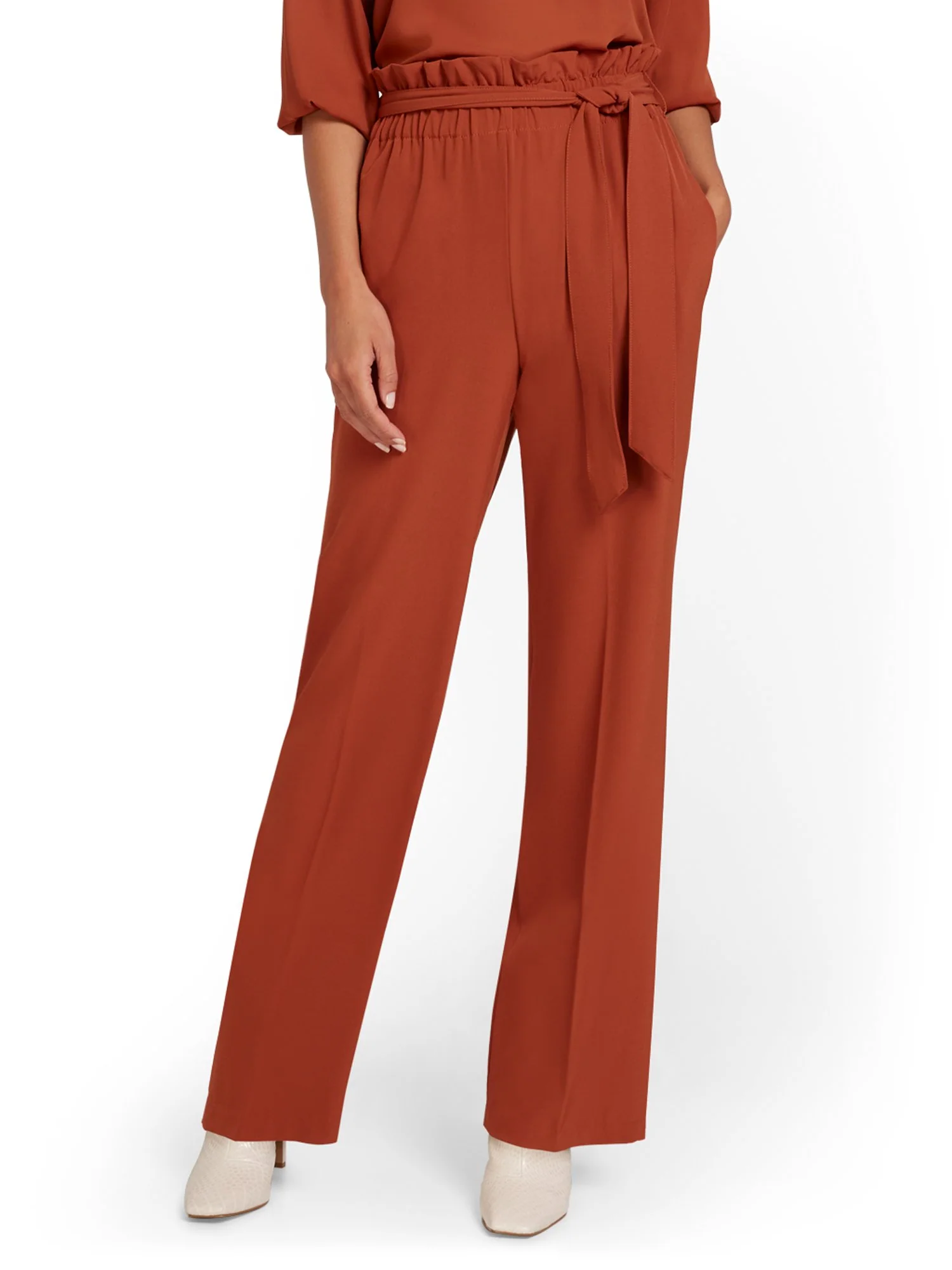 Tie-Waist Palazzo Pant - Image 2