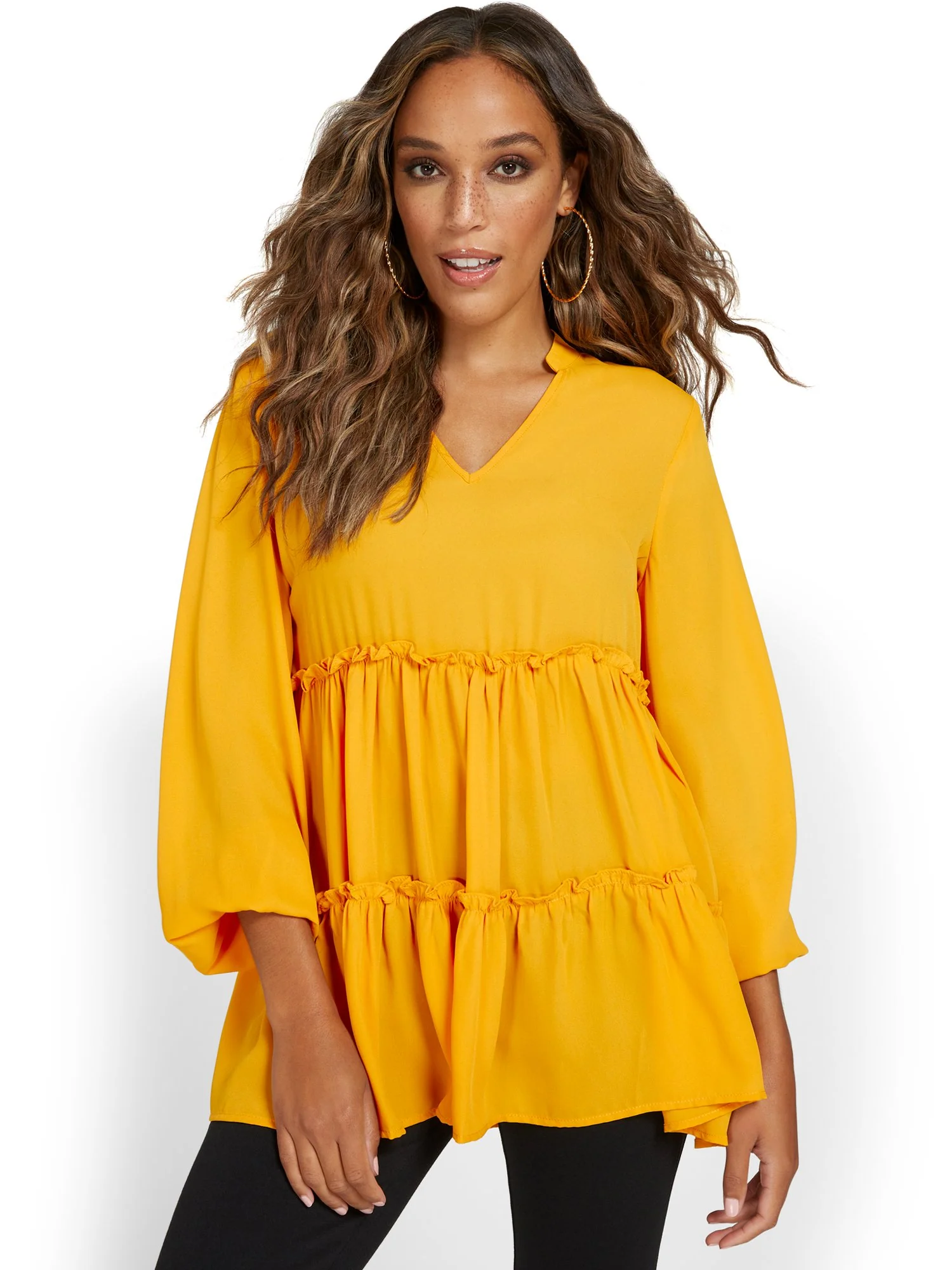 Tiered Babydoll Blouse - Image 14