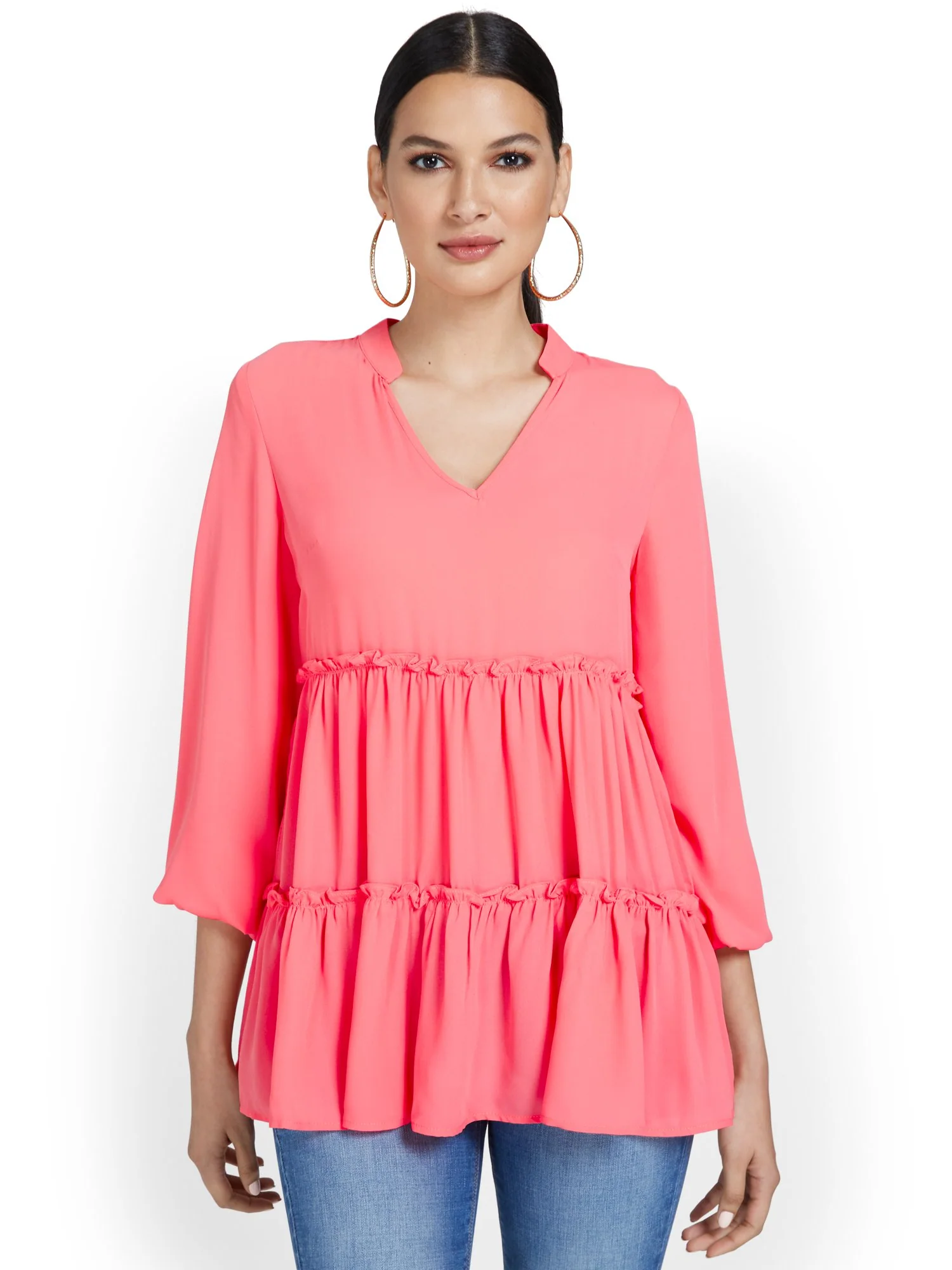 Tiered Babydoll Blouse - Image 6