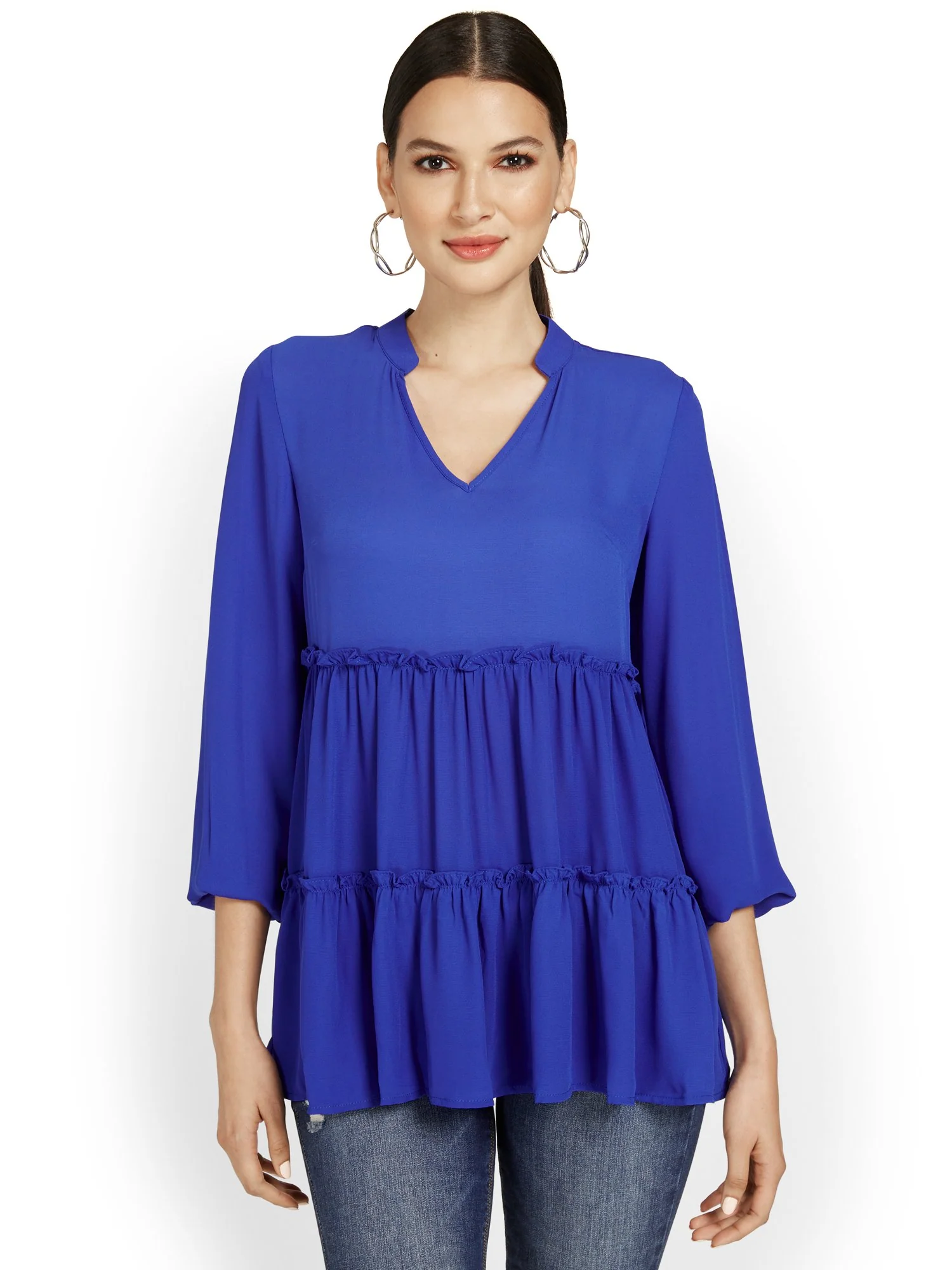 Tiered Babydoll Blouse - Image 8