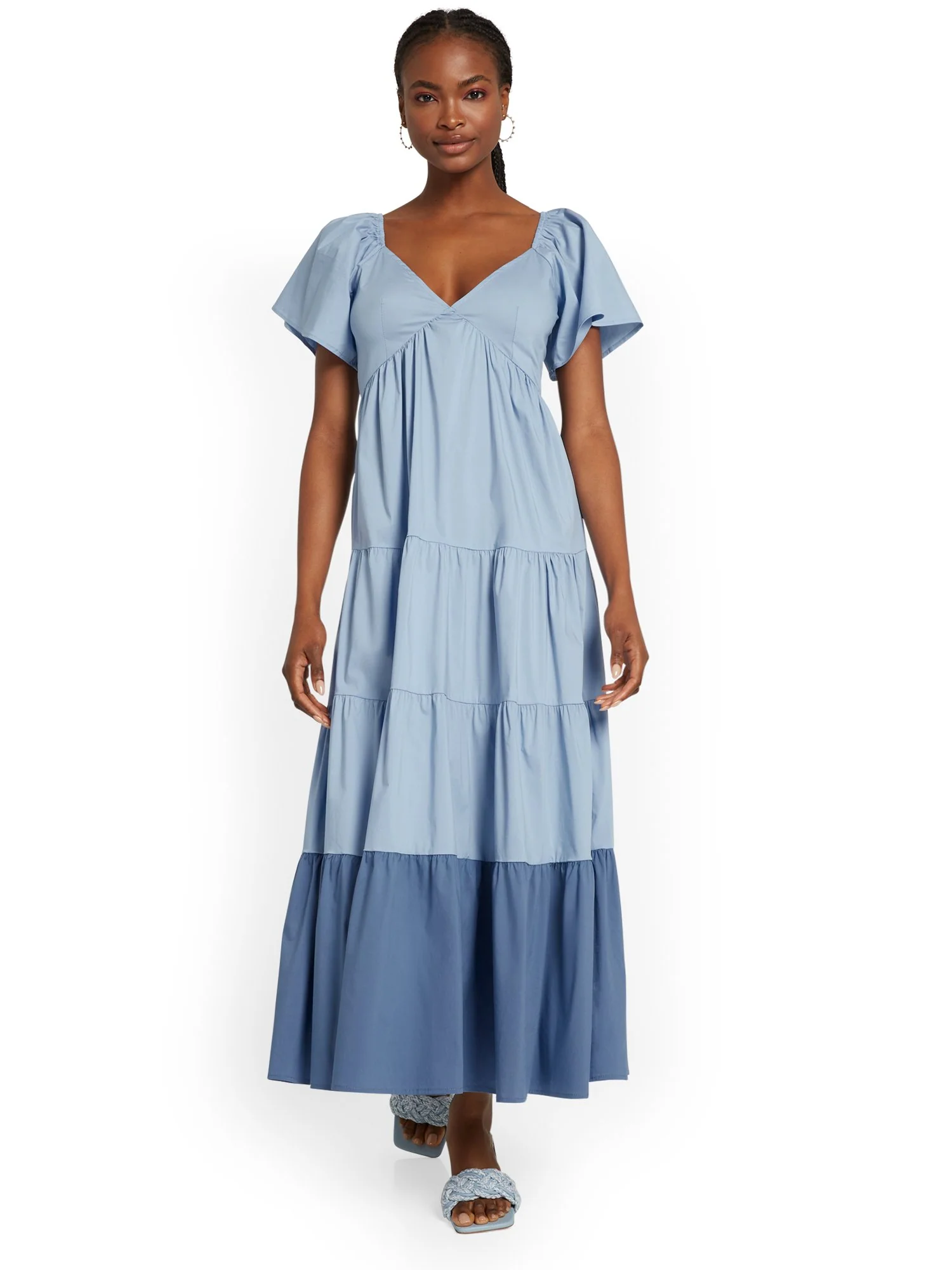 Strut & Bolt Tiered Poplin Maxi Dress - Brands We Love - Image 6