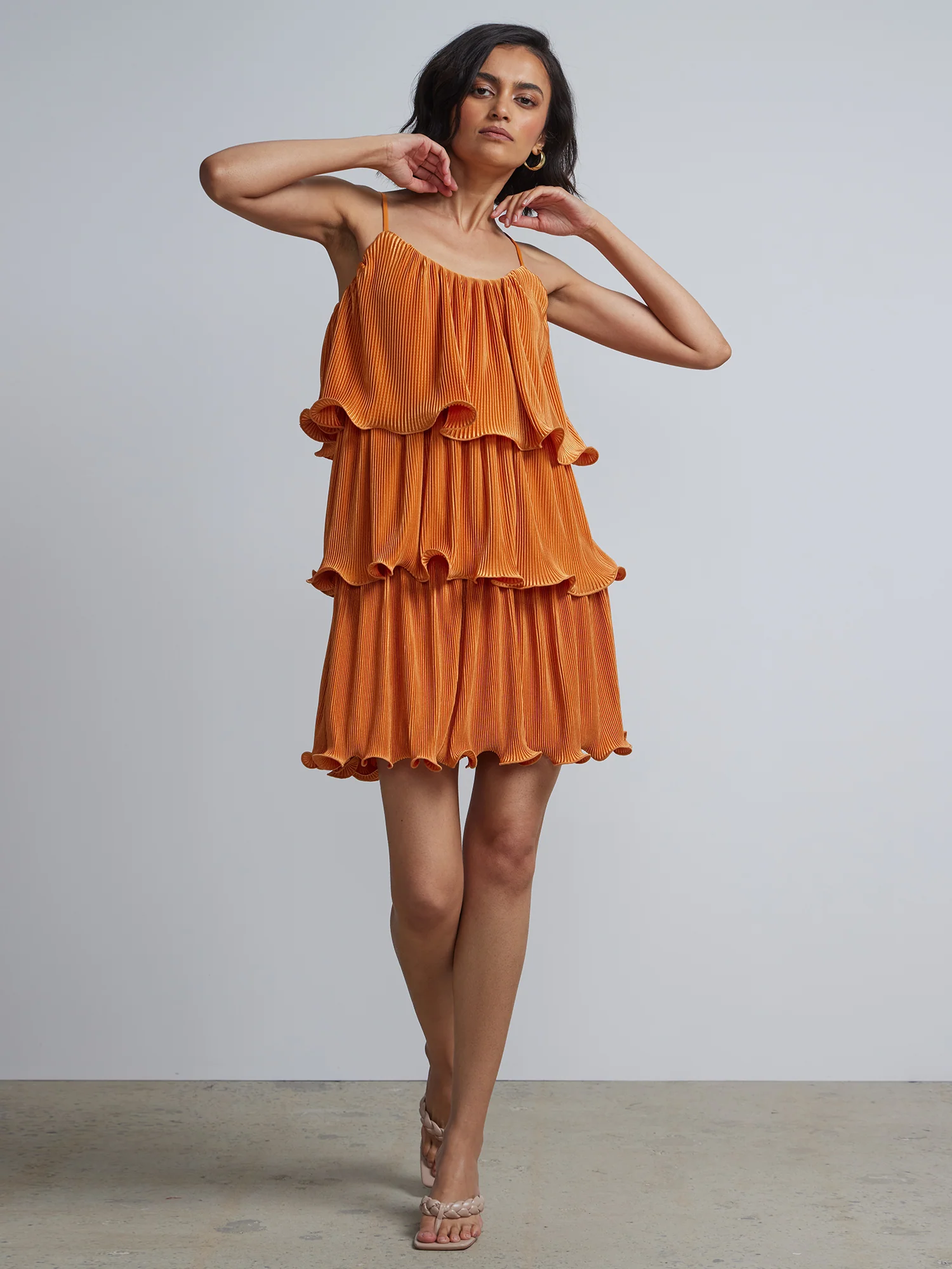 Tiered Ruffle Shift Dress