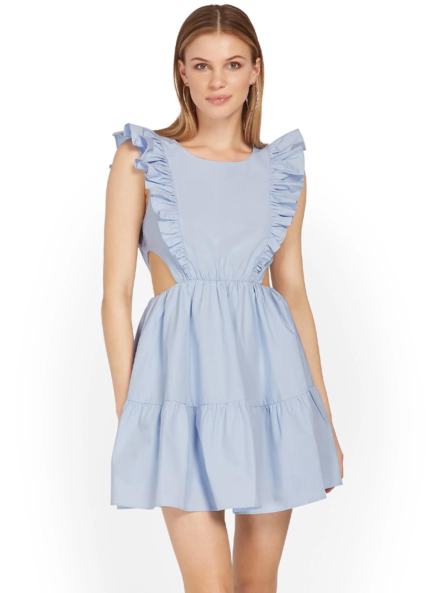 In The Beginning Tiered Scoopneck Ruffle Dress - Brands We Love