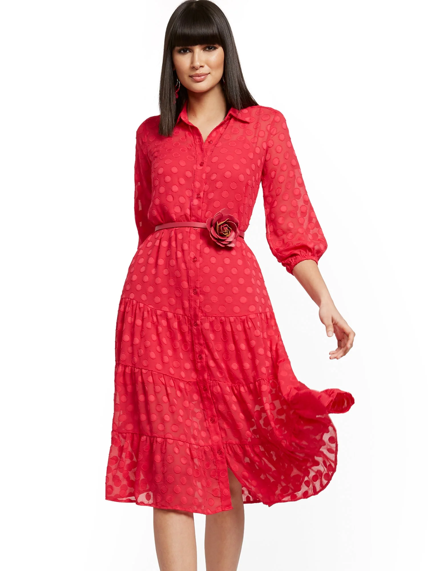 Tiered Shirtdress