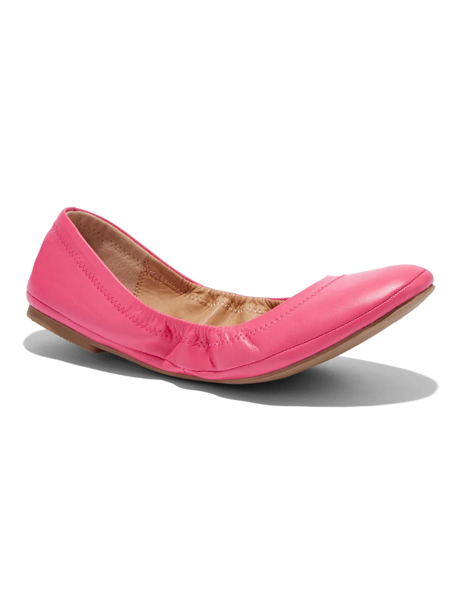 Topstitched Faux-Leather Ballet Flat - Image 24