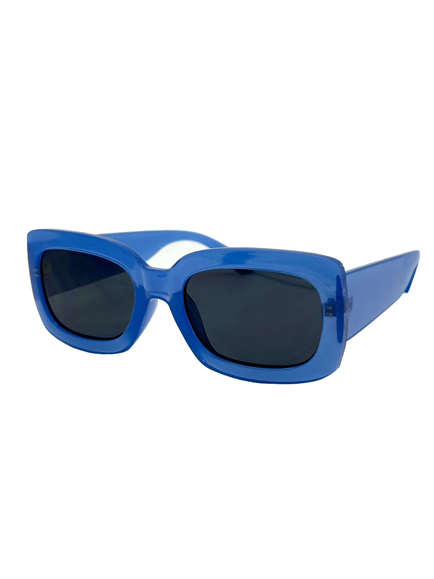 Translucent Frame Rectangular Sunglasses