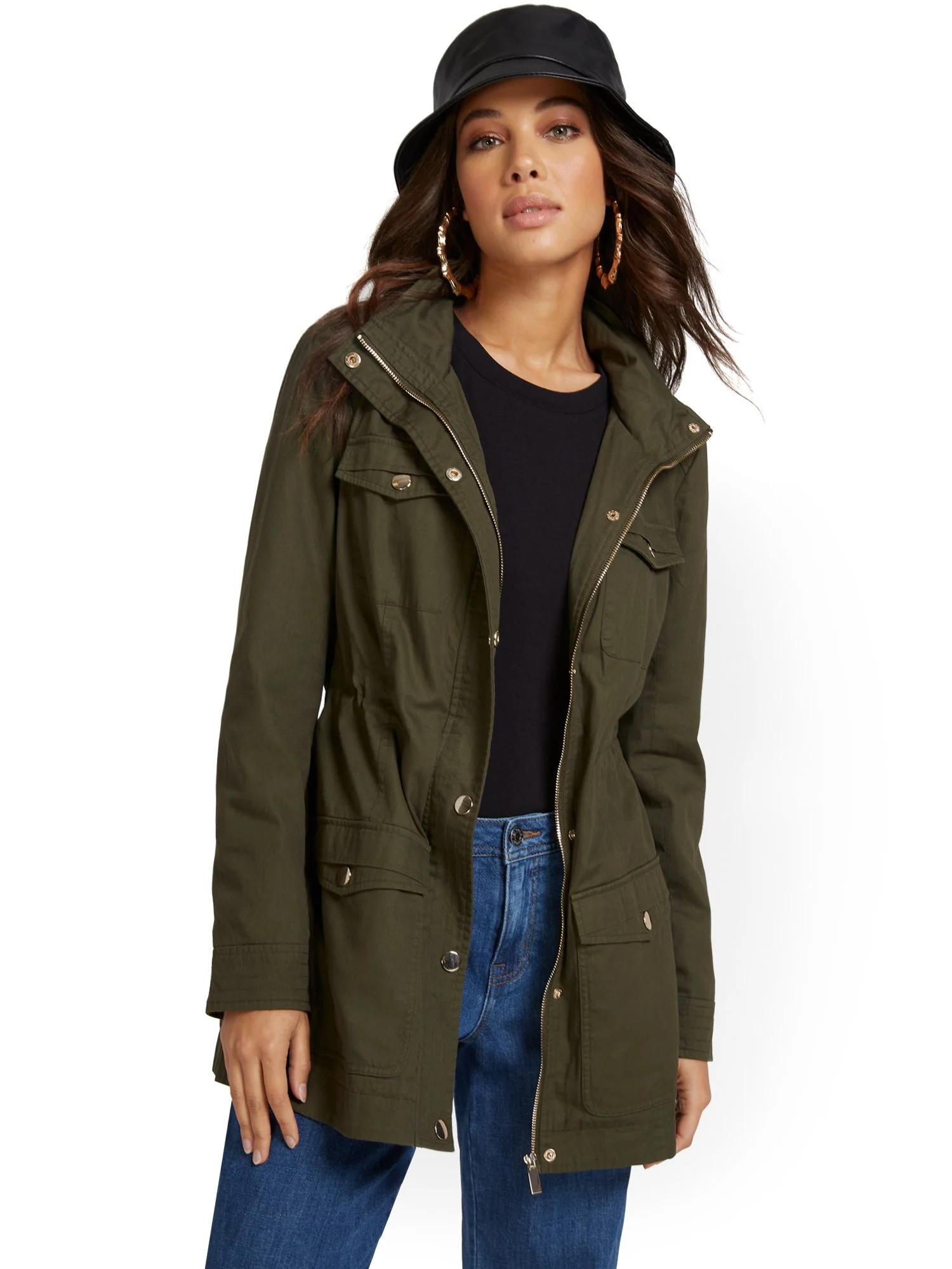 Trapunto Quilted Anorak Jacket - Image 5