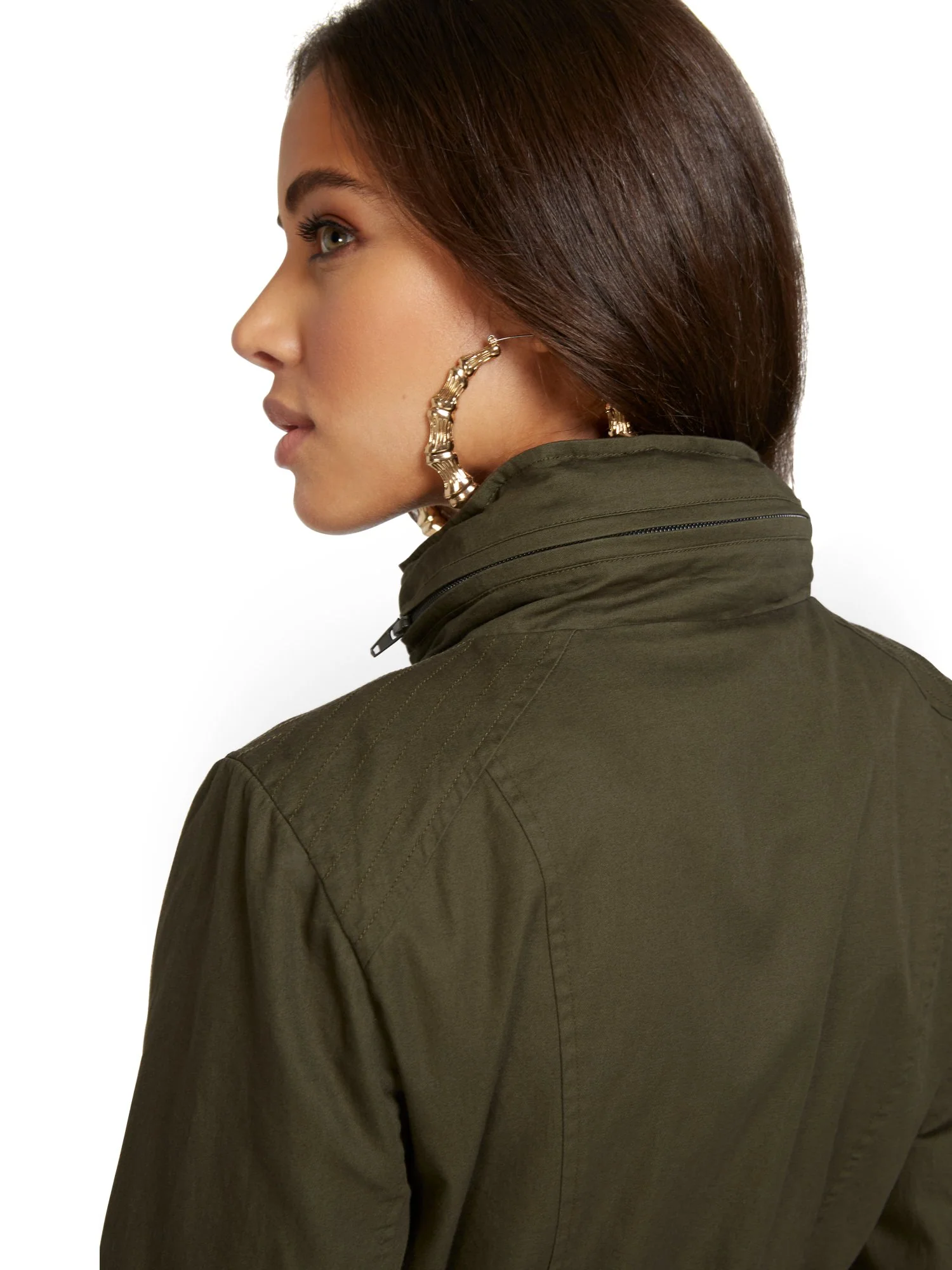 Trapunto Quilted Anorak Jacket - Image 7