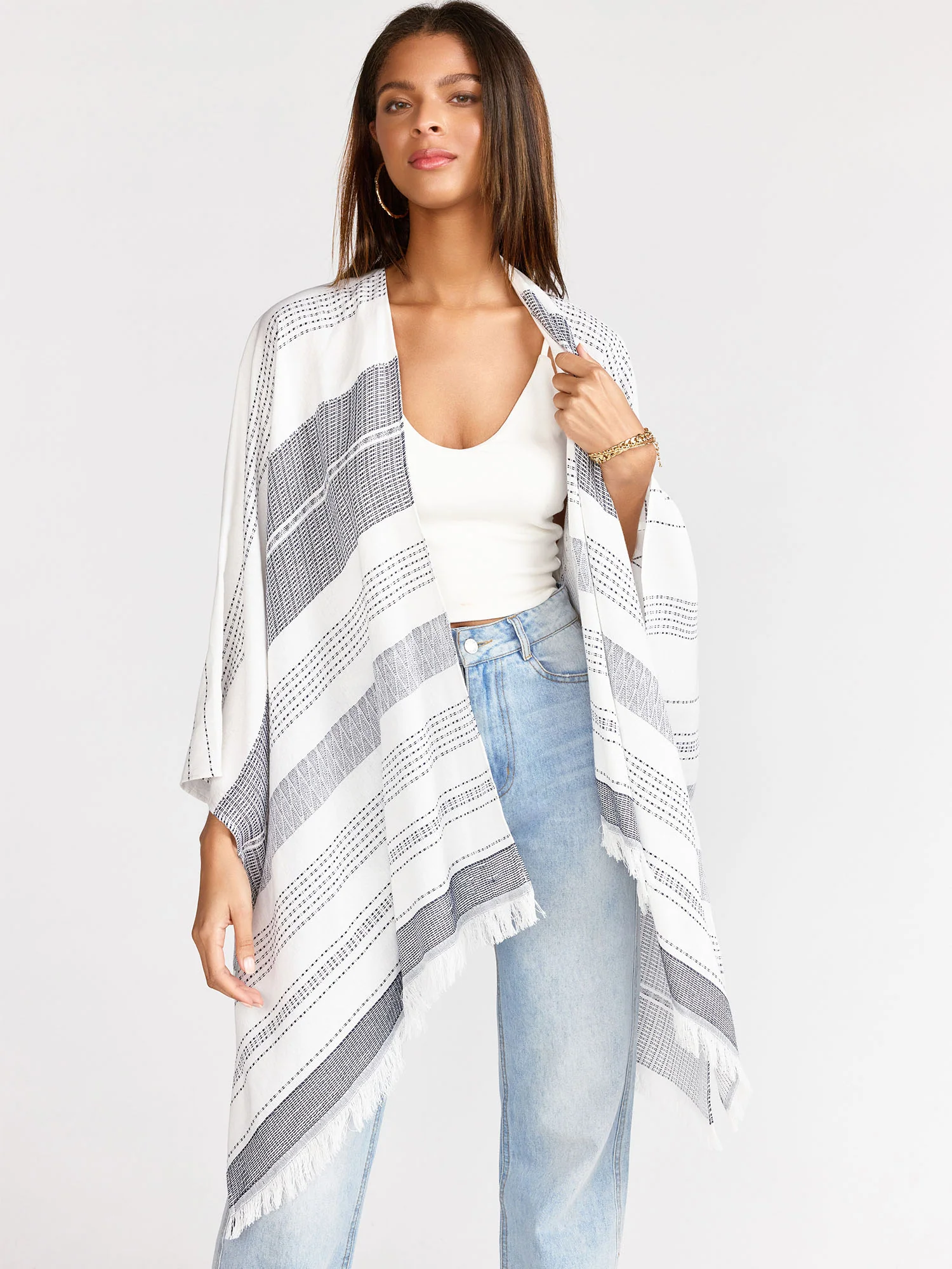 Tribal Fringe Kimono - Justin Taylor - Image 2