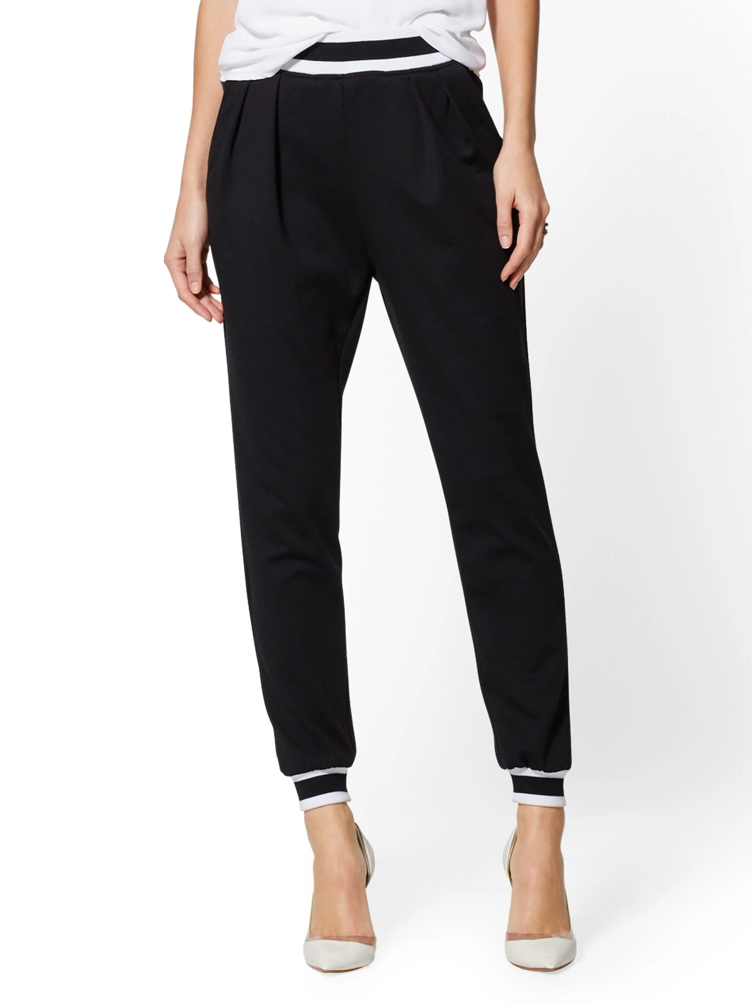 Trim Jogger Pant - Black Contrast - 7th Avenue - Image 2