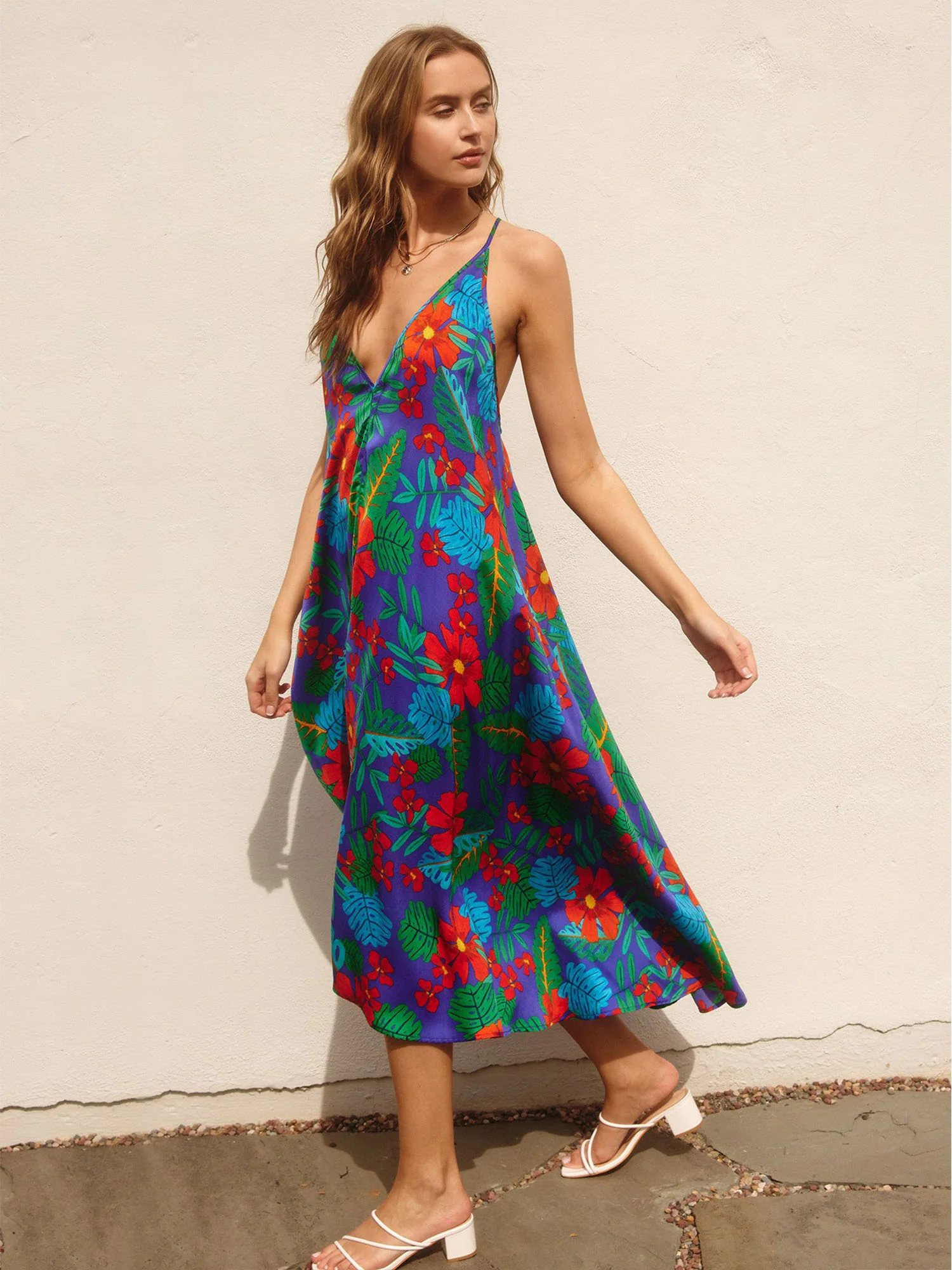 Dress Forum Tropical Print Midi Dress - Brands We Love - Image 3