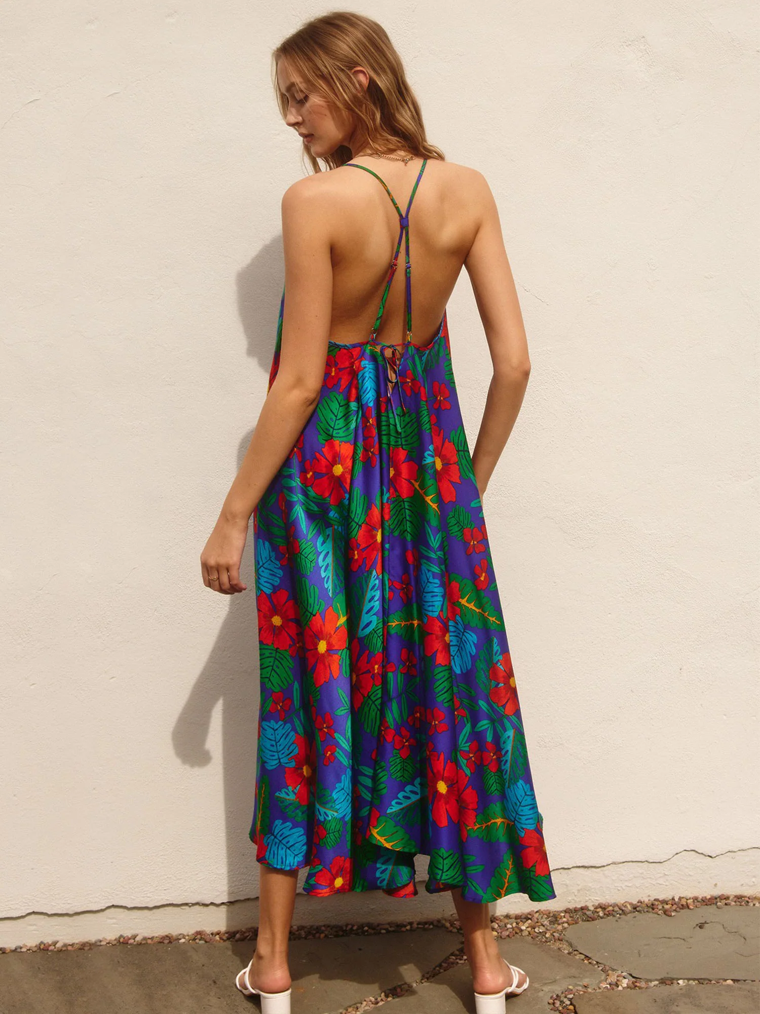 Dress Forum Tropical Print Midi Dress - Brands We Love - Image 4