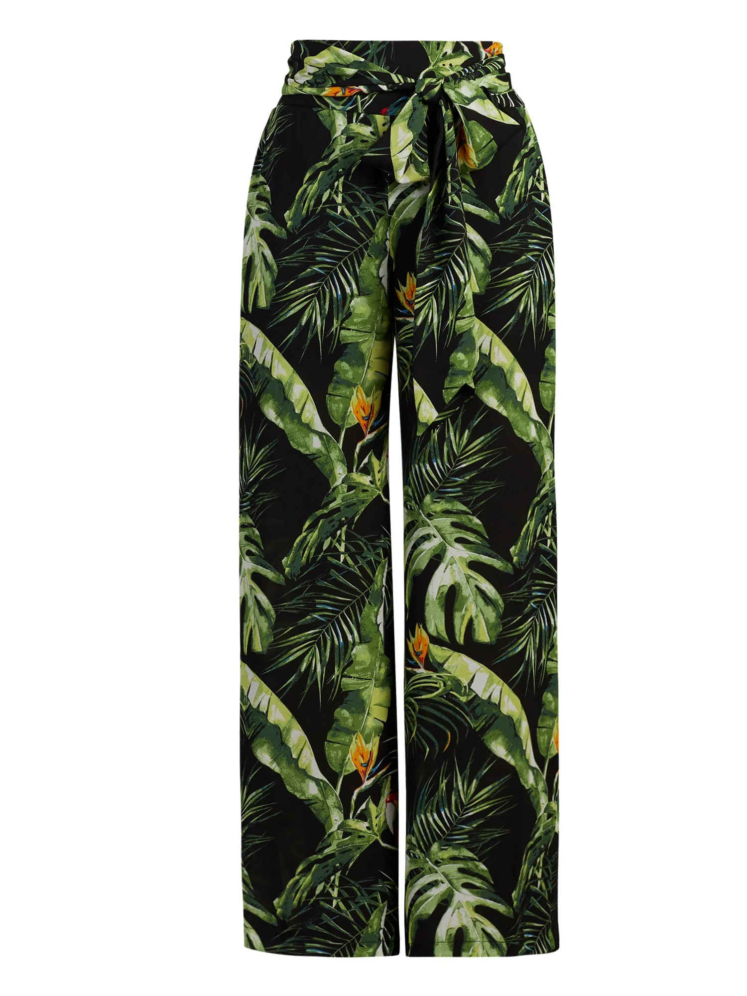 Tropical-Print Palazzo Pant - Image 2
