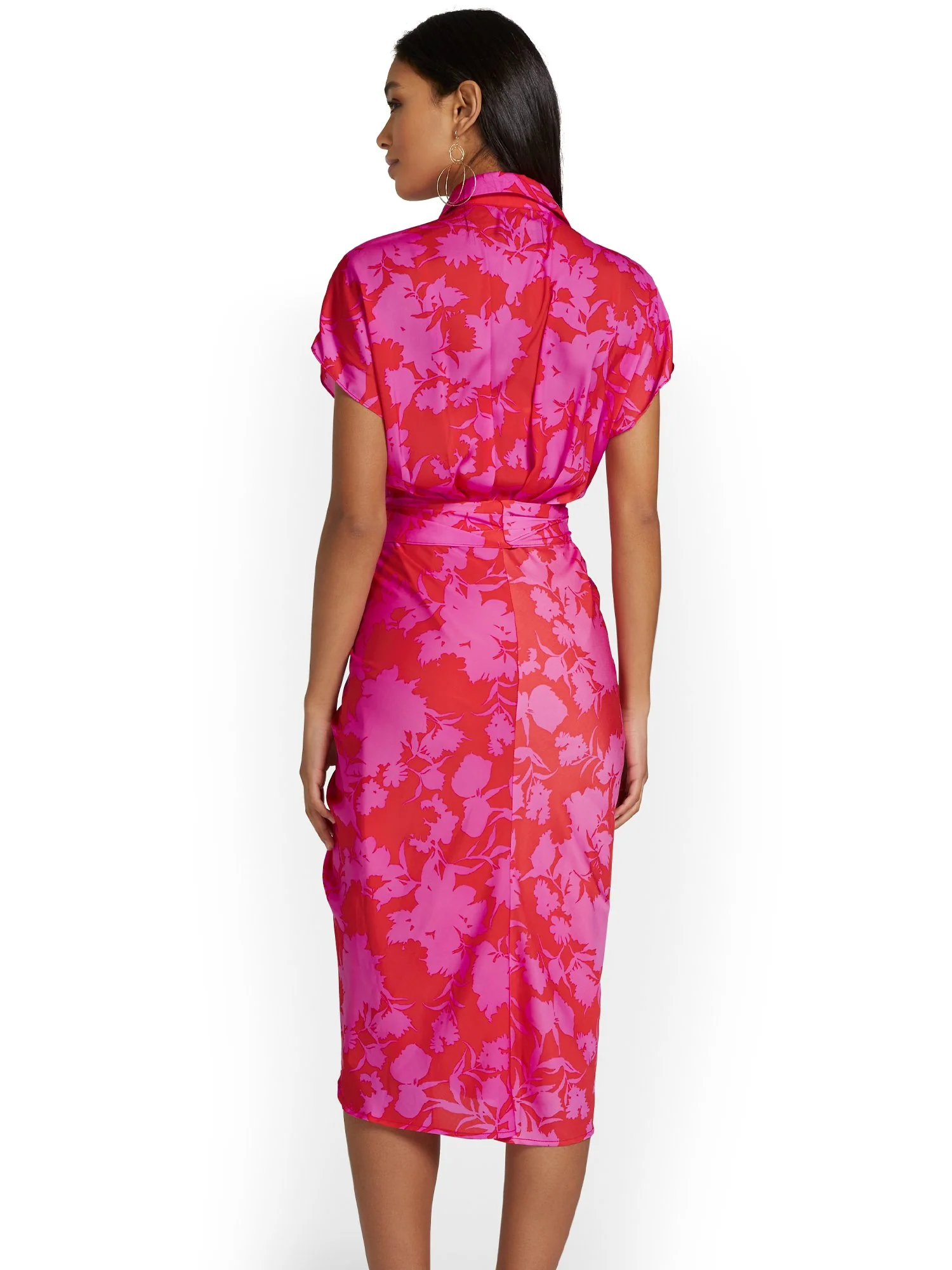 Do+Be Tropical-Print Shirred Shirtdress - Brands We Love - Image 3