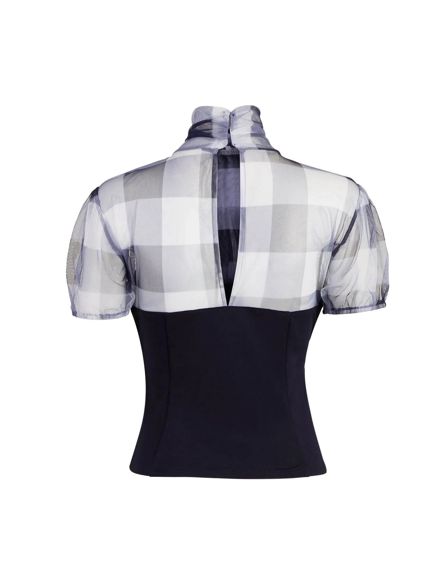 Tulle Bow-Accent Twofer Top - Image 3