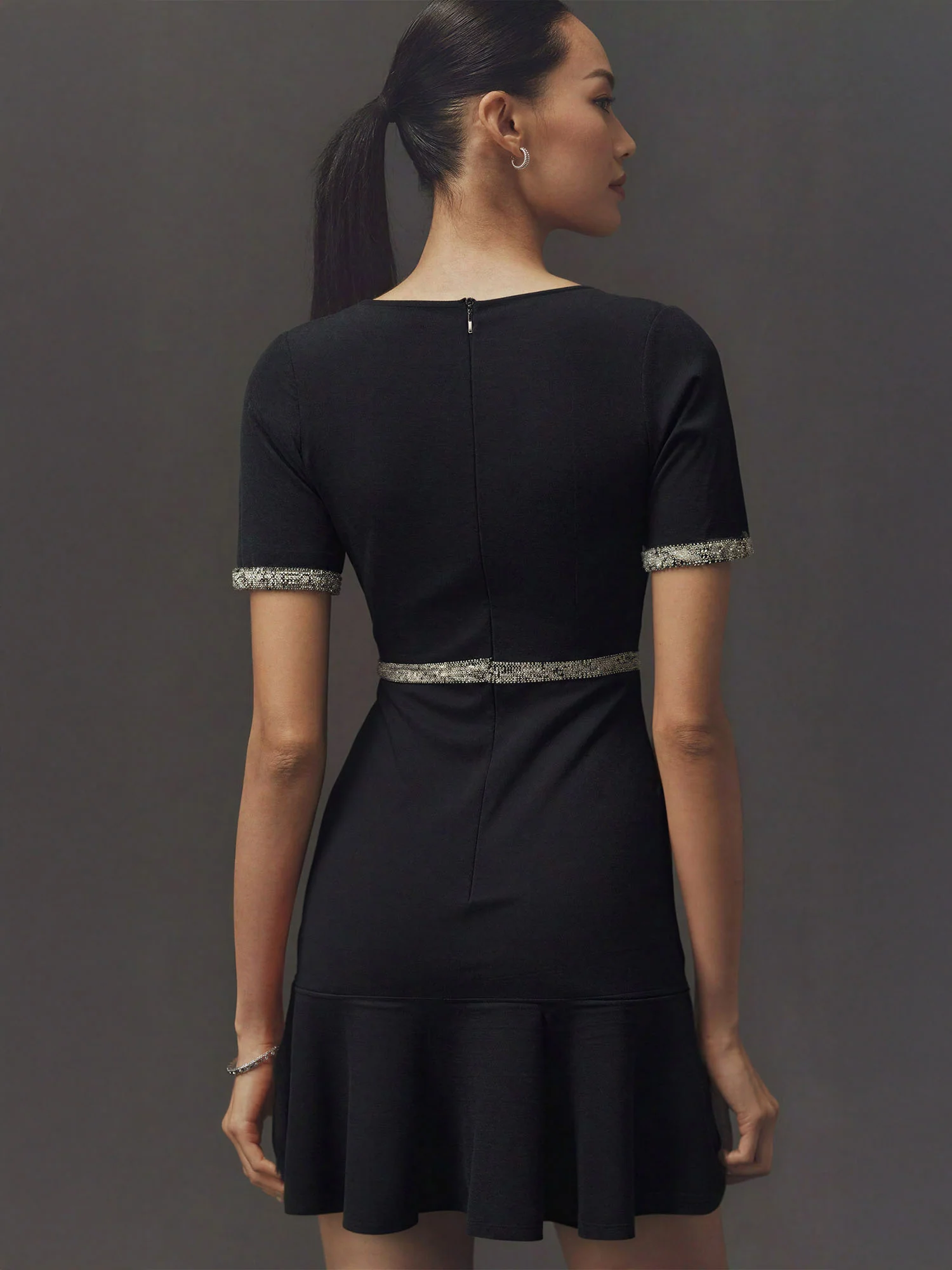 Tweed Short Sleeve Mini Dress - Image 4