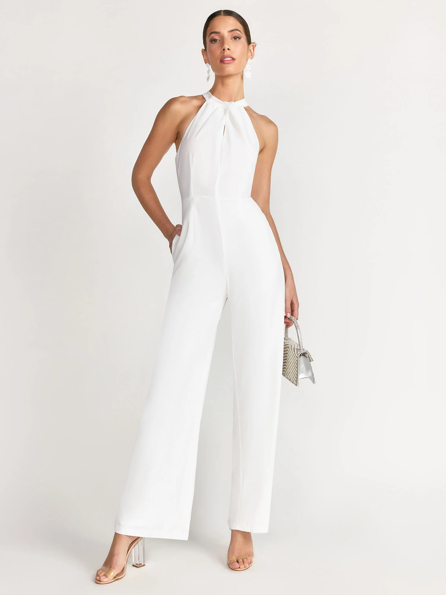 Edit By Nine Twist Halter Neck Jumpsuit - Brands We Love