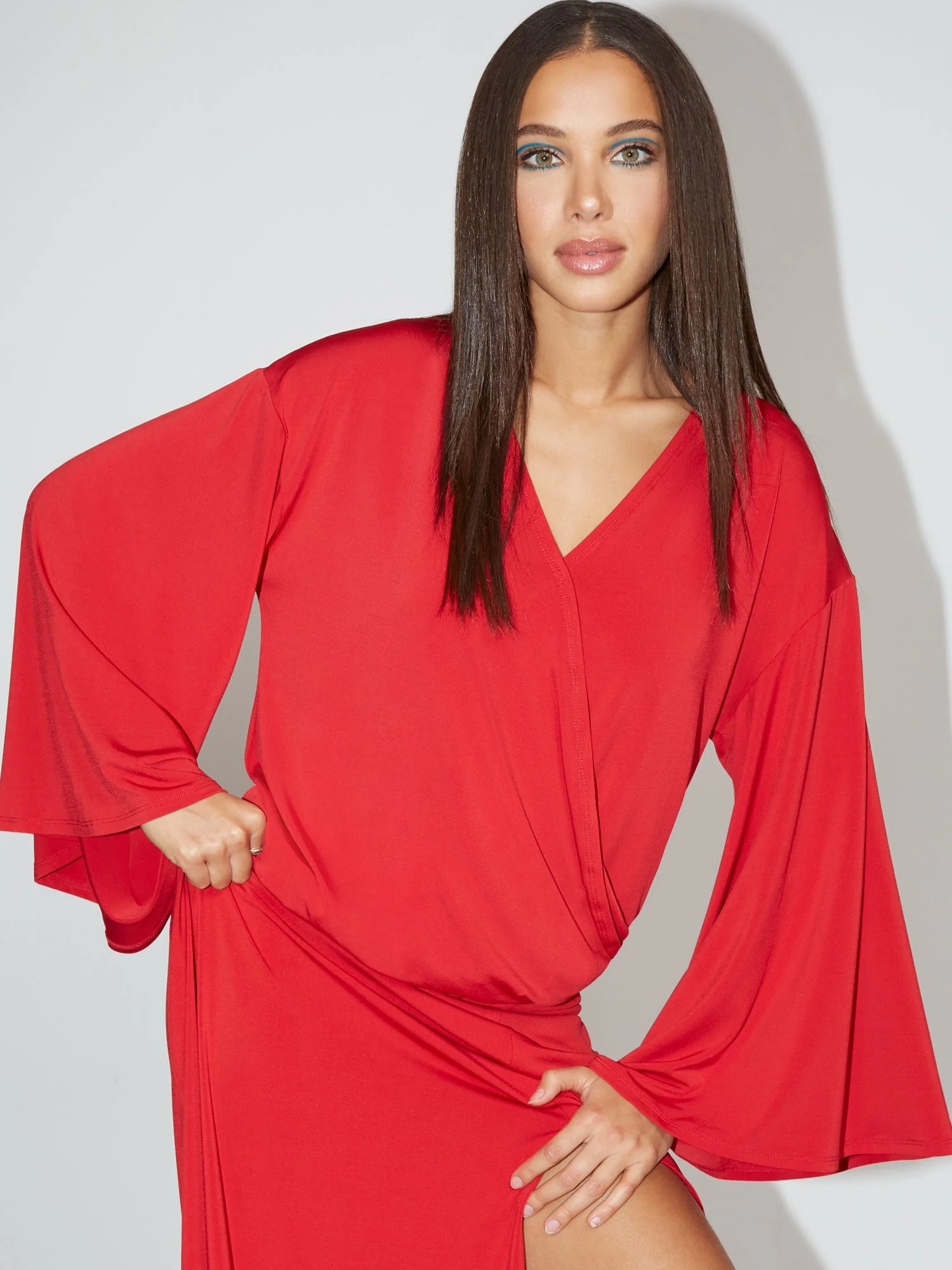 V-Neck Bell-Sleeve Top - NY&C Style System - Image 5