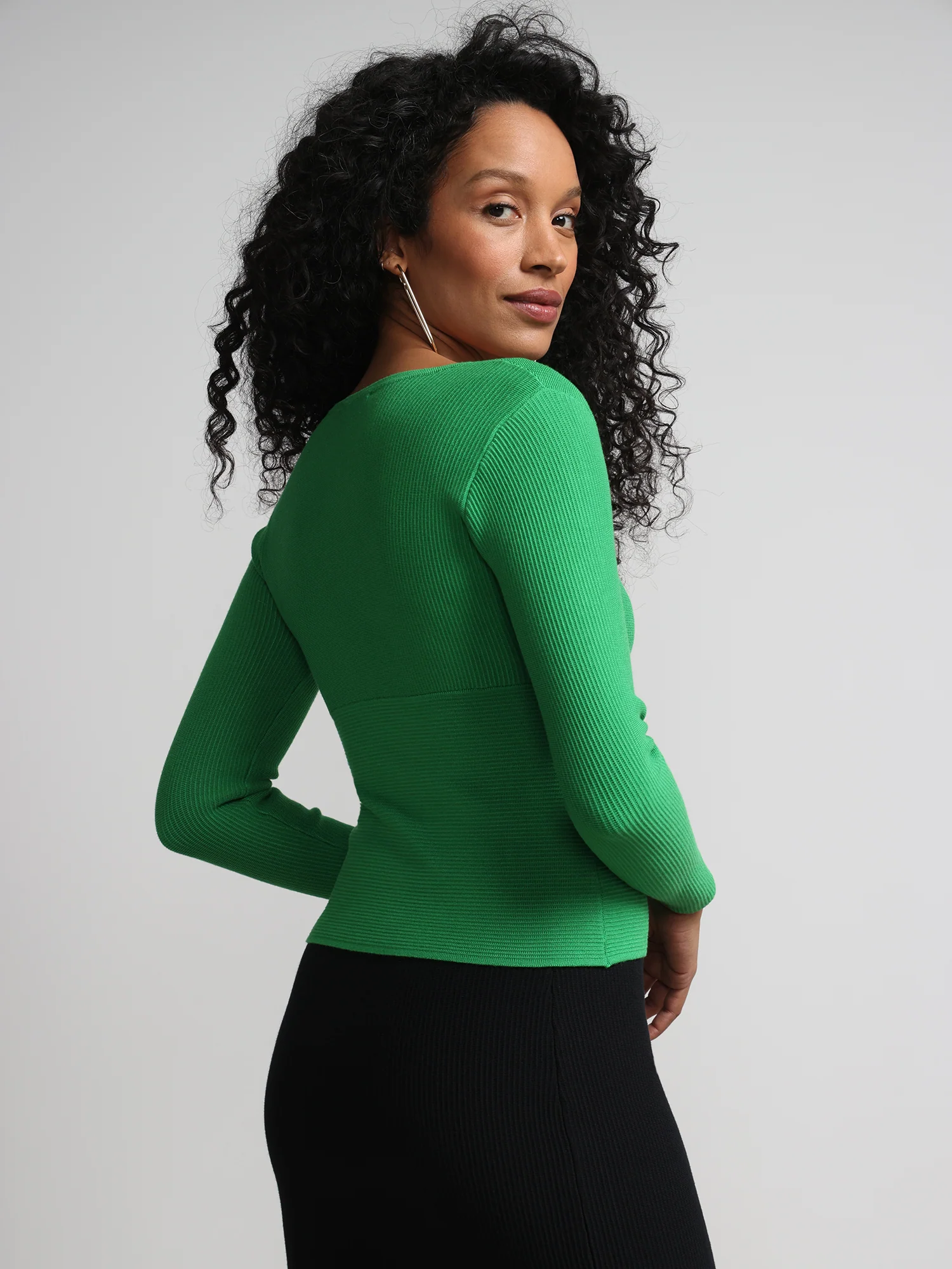 V-Neck Contour Sweater - Image 3