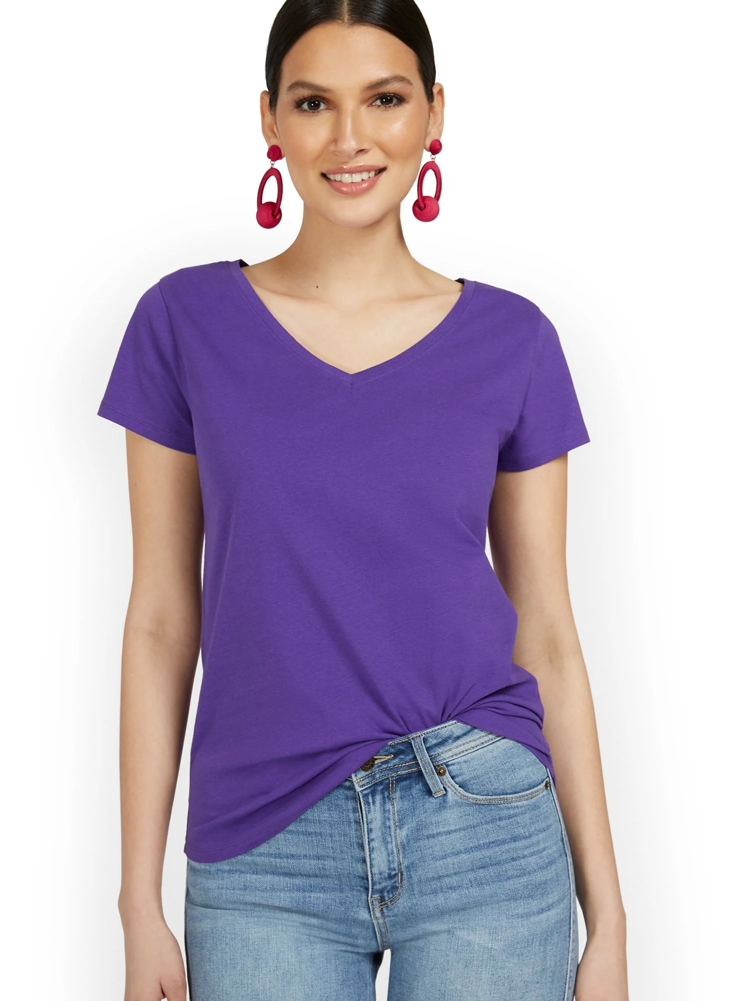 V-Neck Perfect Tee - Image 42