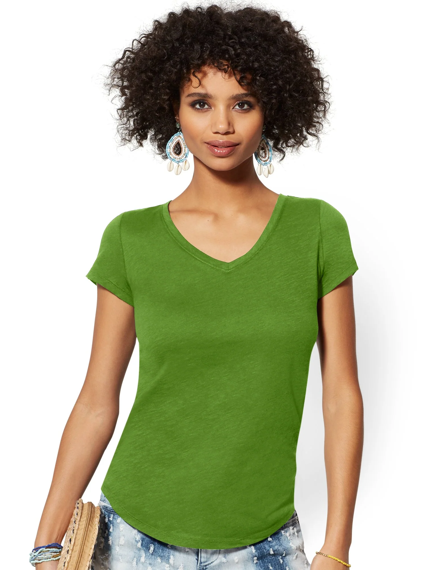 V-Neck Perfect Tee - Image 36