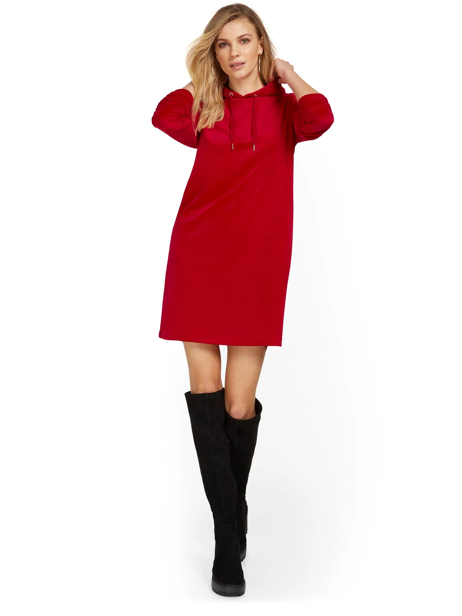 Velour Hoodie Dress - Dreamy Velour Collection - Image 9
